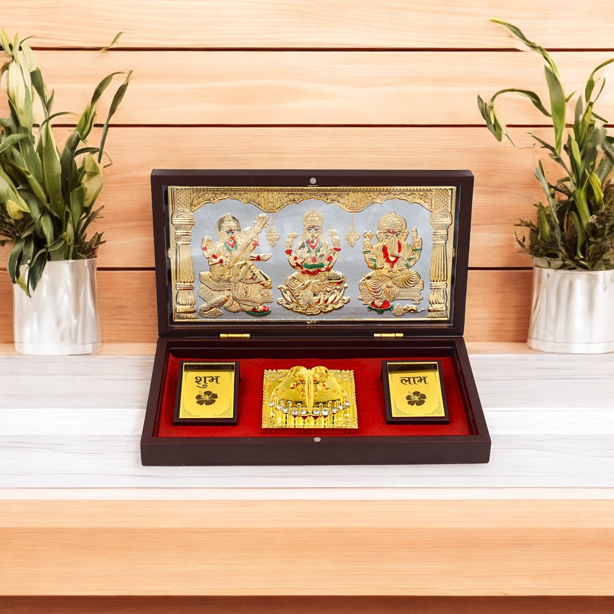 Lakshmi, Ganesh and Saraswati Frame 