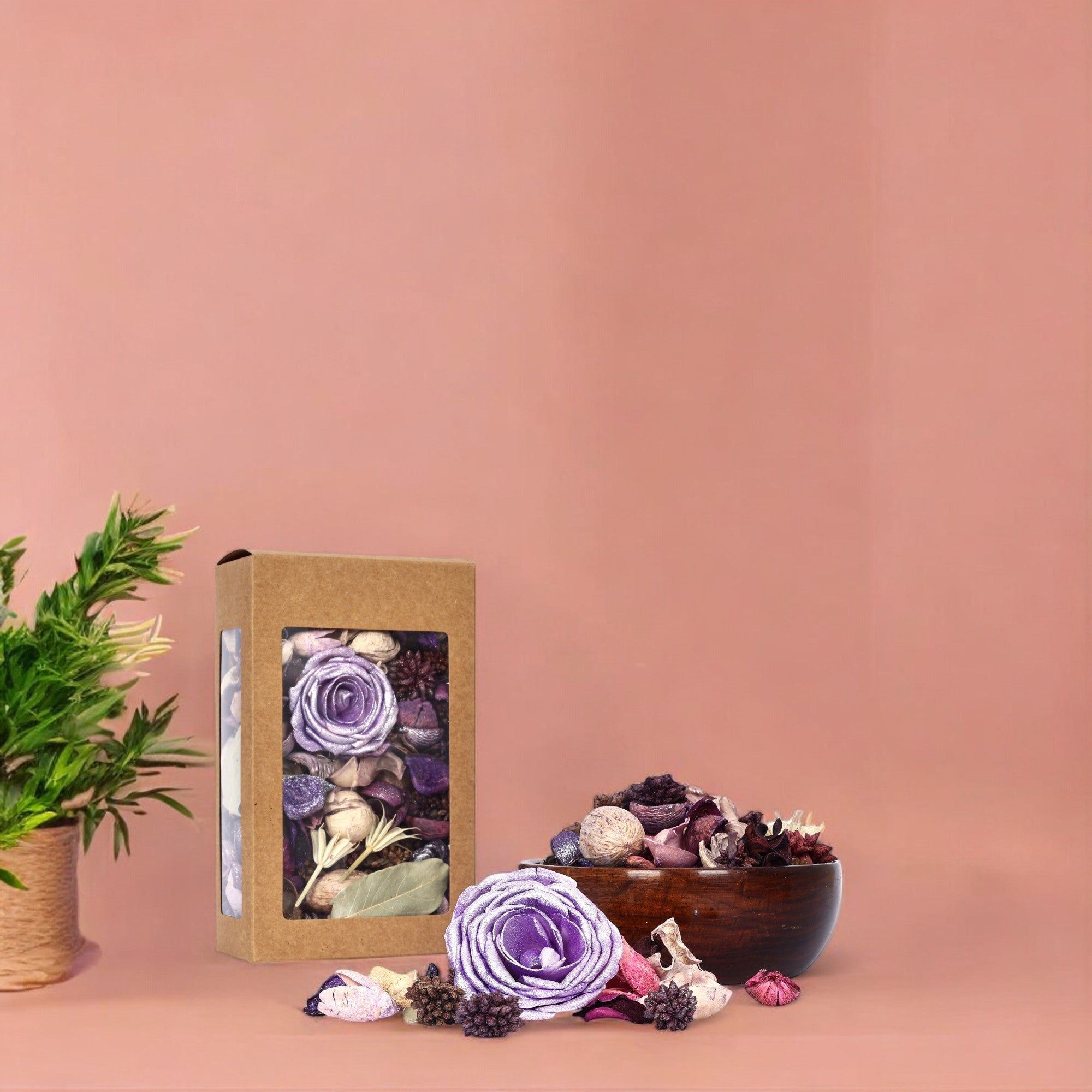 Lavender Fragrance Potpourri Box for Home Décor