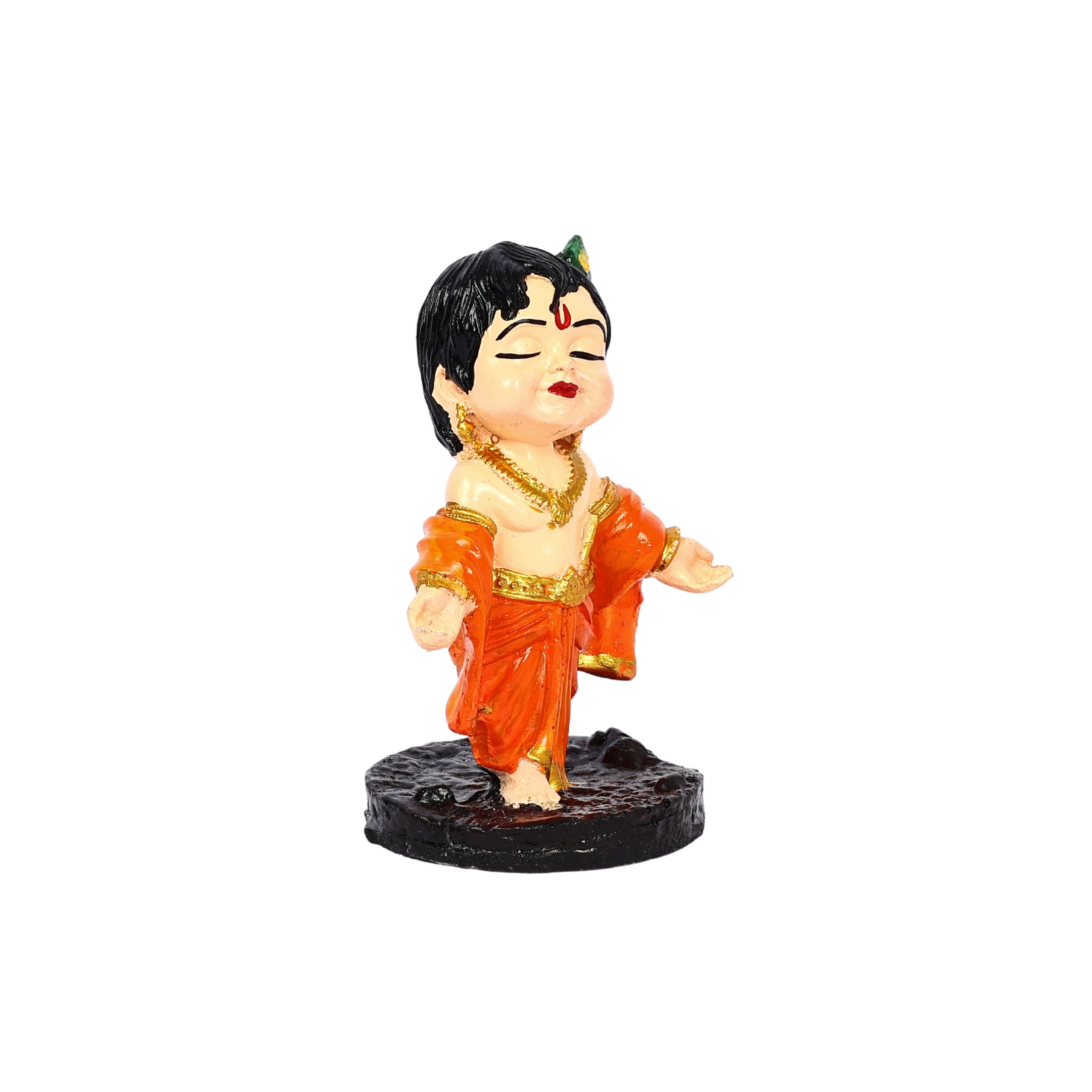 Little Krishna Idol for Home, Temple, Car, and Spiritual Décor