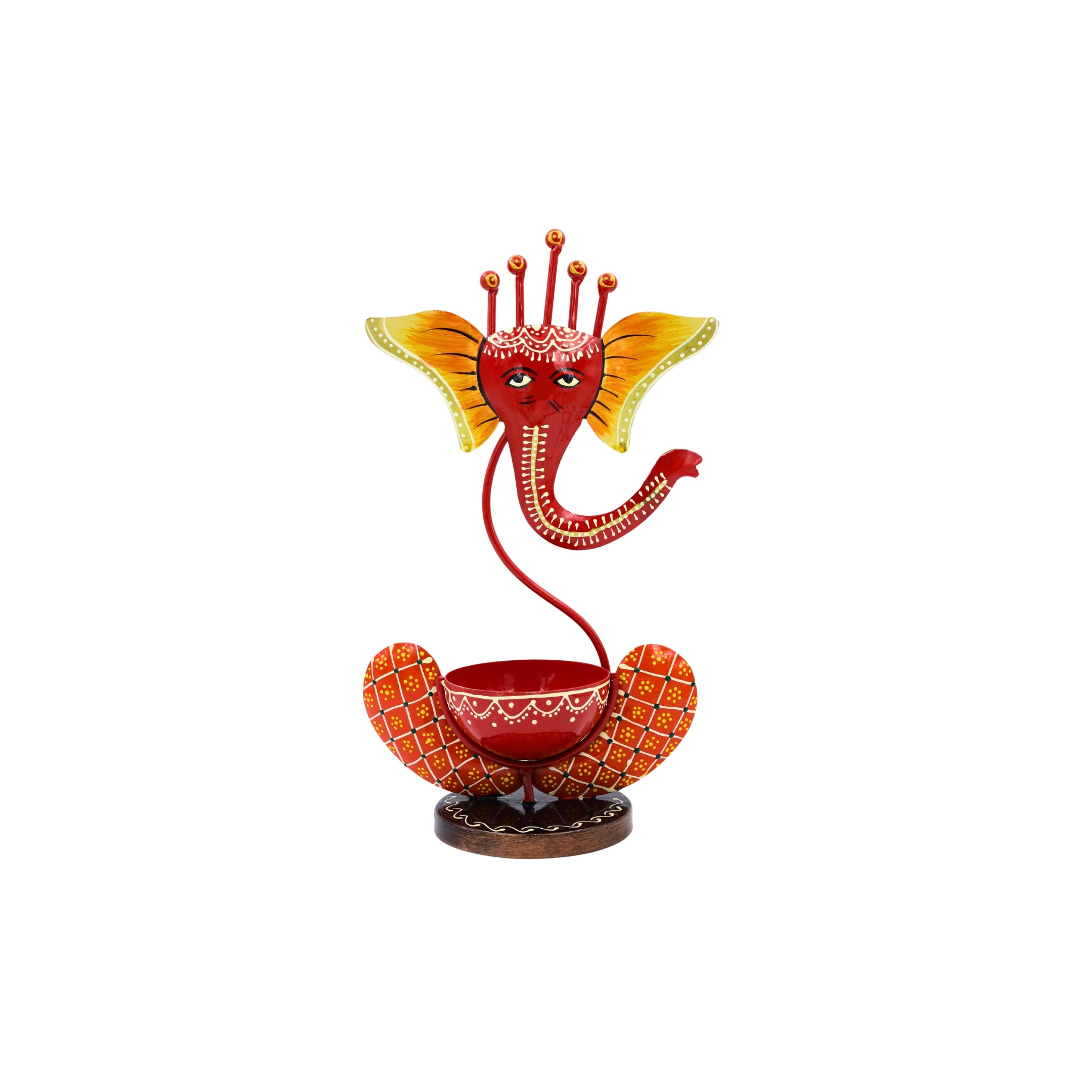 Lord Ganesha Design T-Light Holder