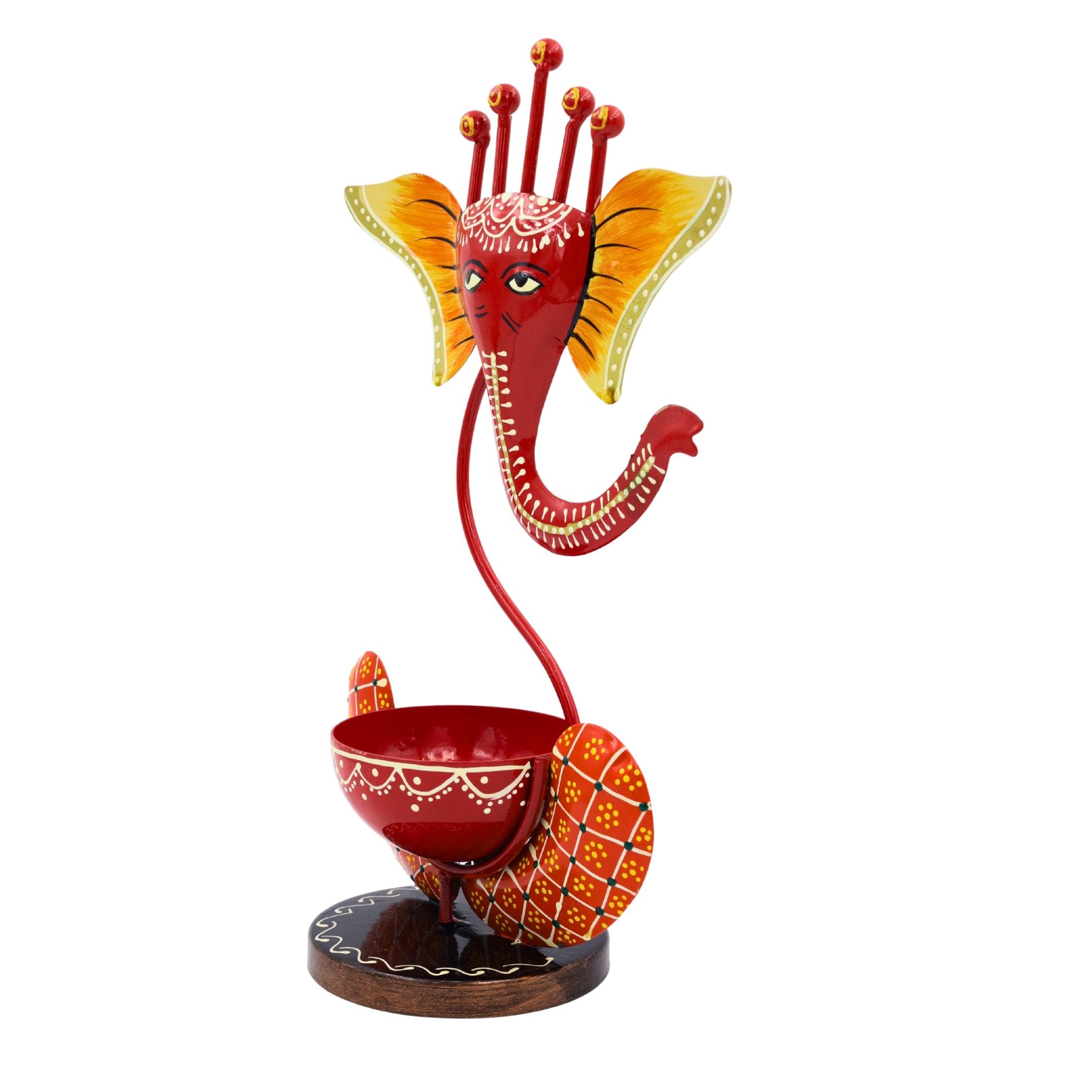 Lord Ganesha Design T-Light Holder