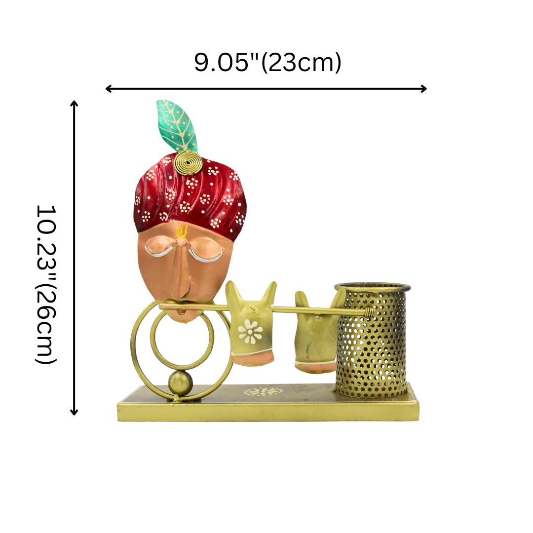 Lord Krishna Design Pen Holder
