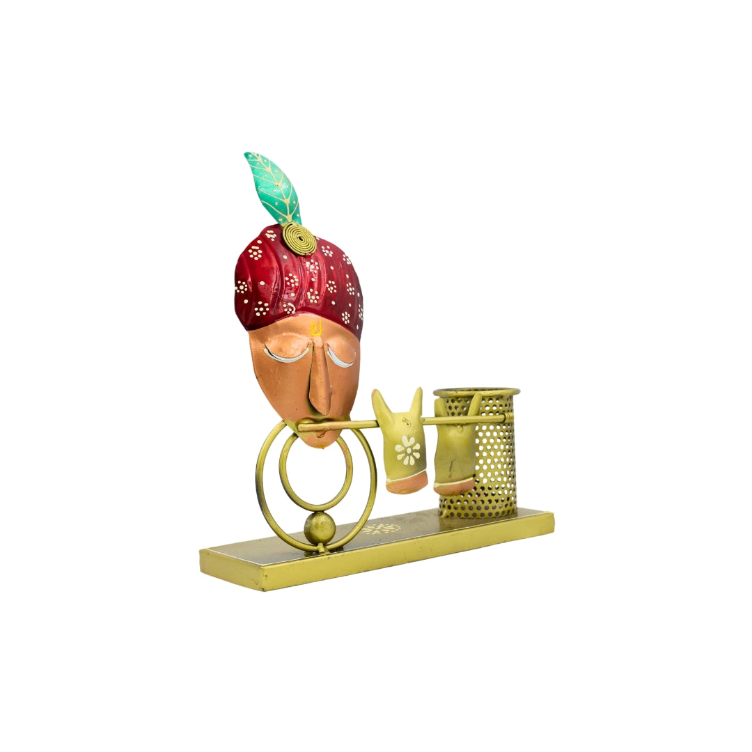 Lord Krishna Design Pen Holder