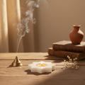 Marble T-Light Candle Holder Star Shaped