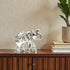 Medium Intricately Handcrafted Silver-Plated Gajraj