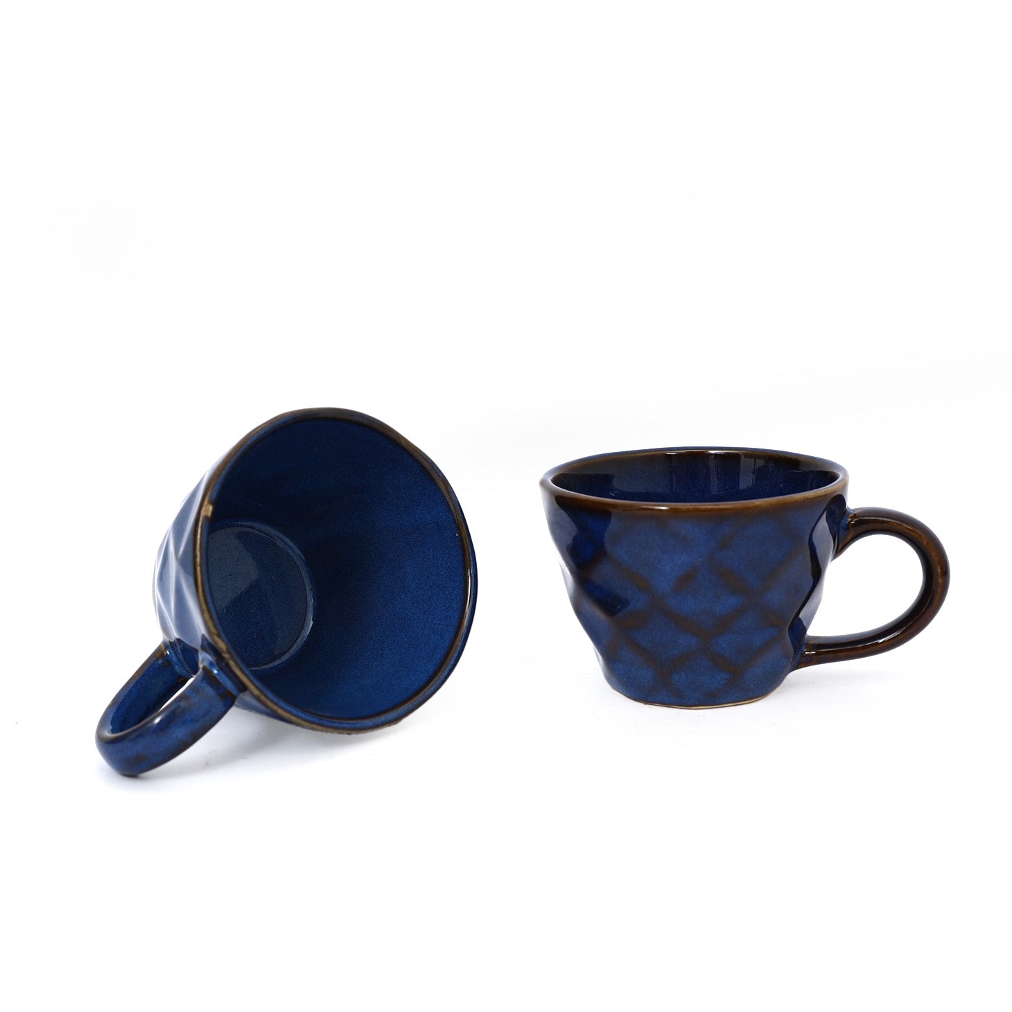 Midnight Blue Premium Ceramic Cup set (Set of 2)