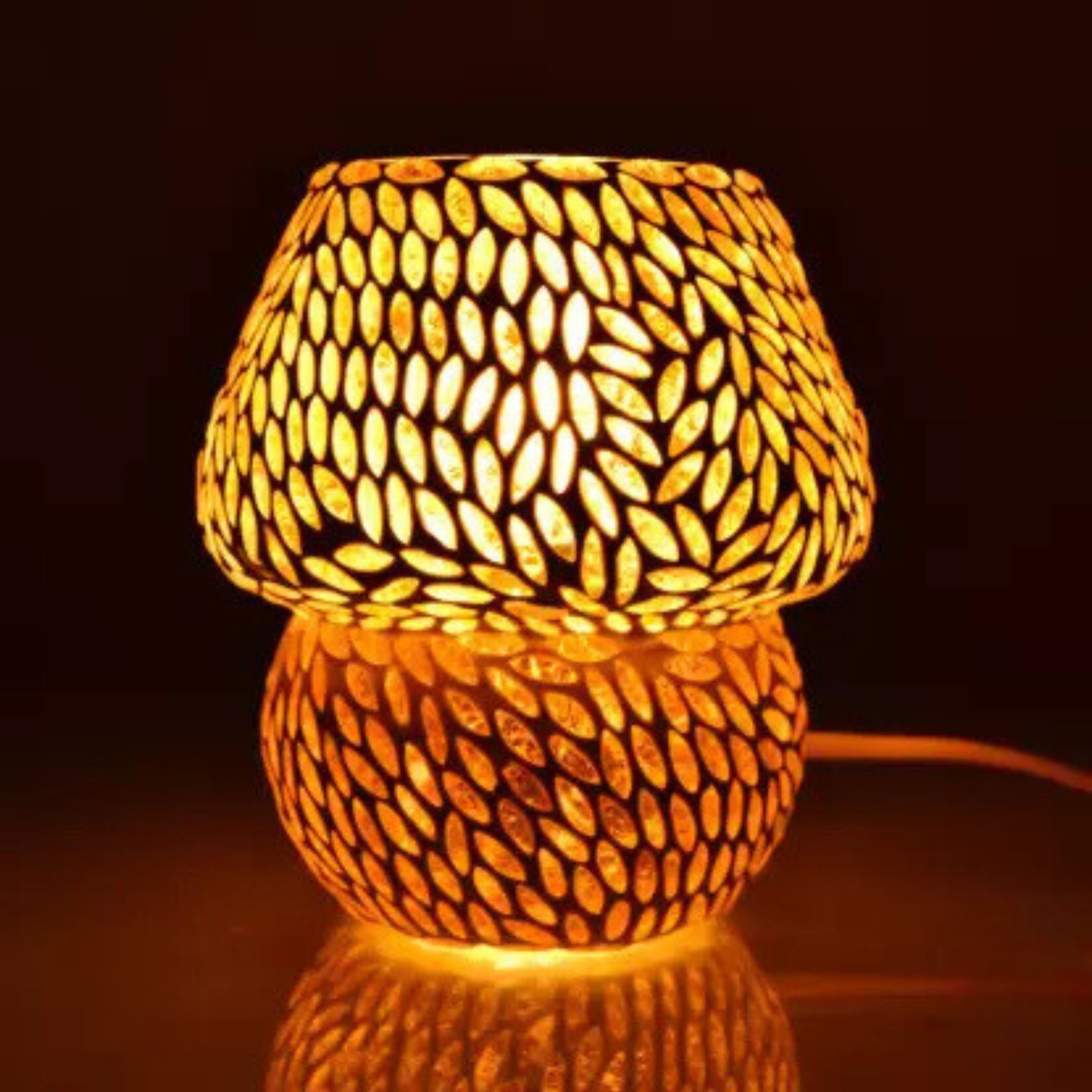 Mosaic Decorative Electric Table Lamp- Abstract Pattern 