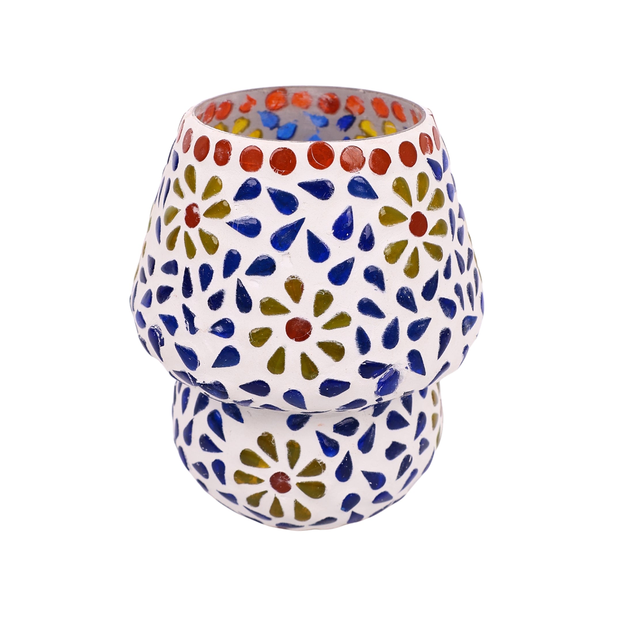 Mosaic Decorative Electric Table Lamp- Floral Pattern 