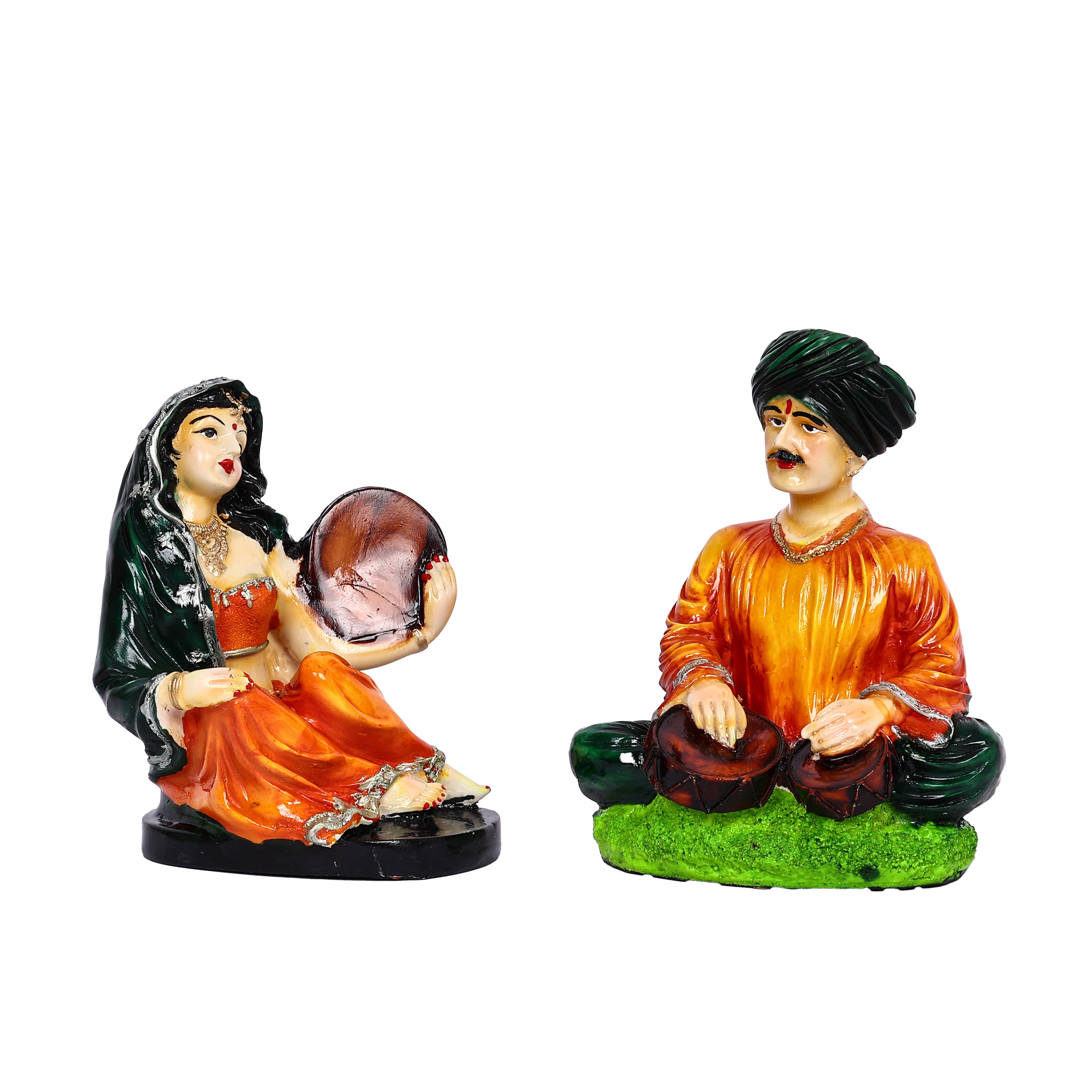 Natriel - Folk Musician Couple Showpiece for Home Décor