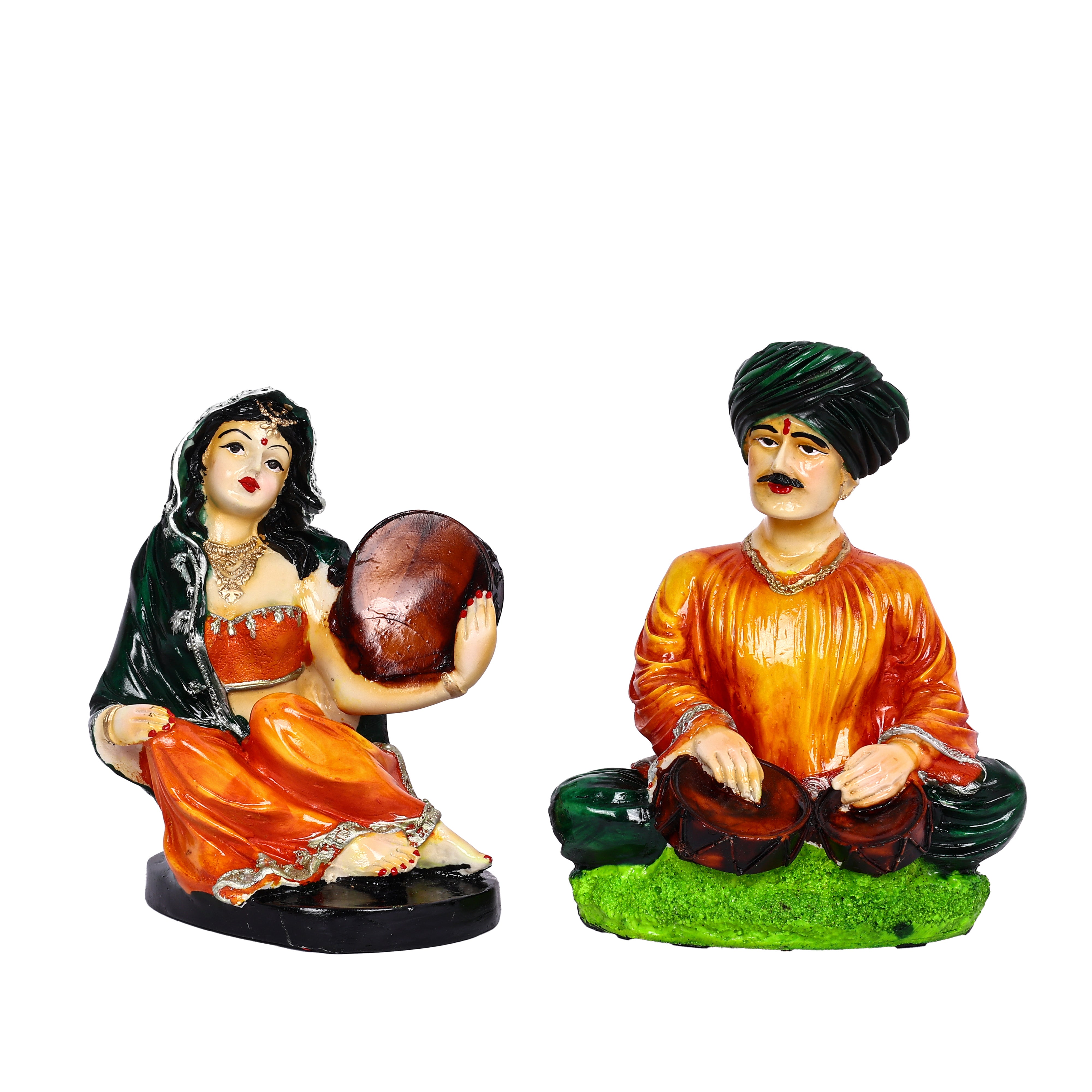 Natriel - Folk Musician Couple Showpiece for Home Décor