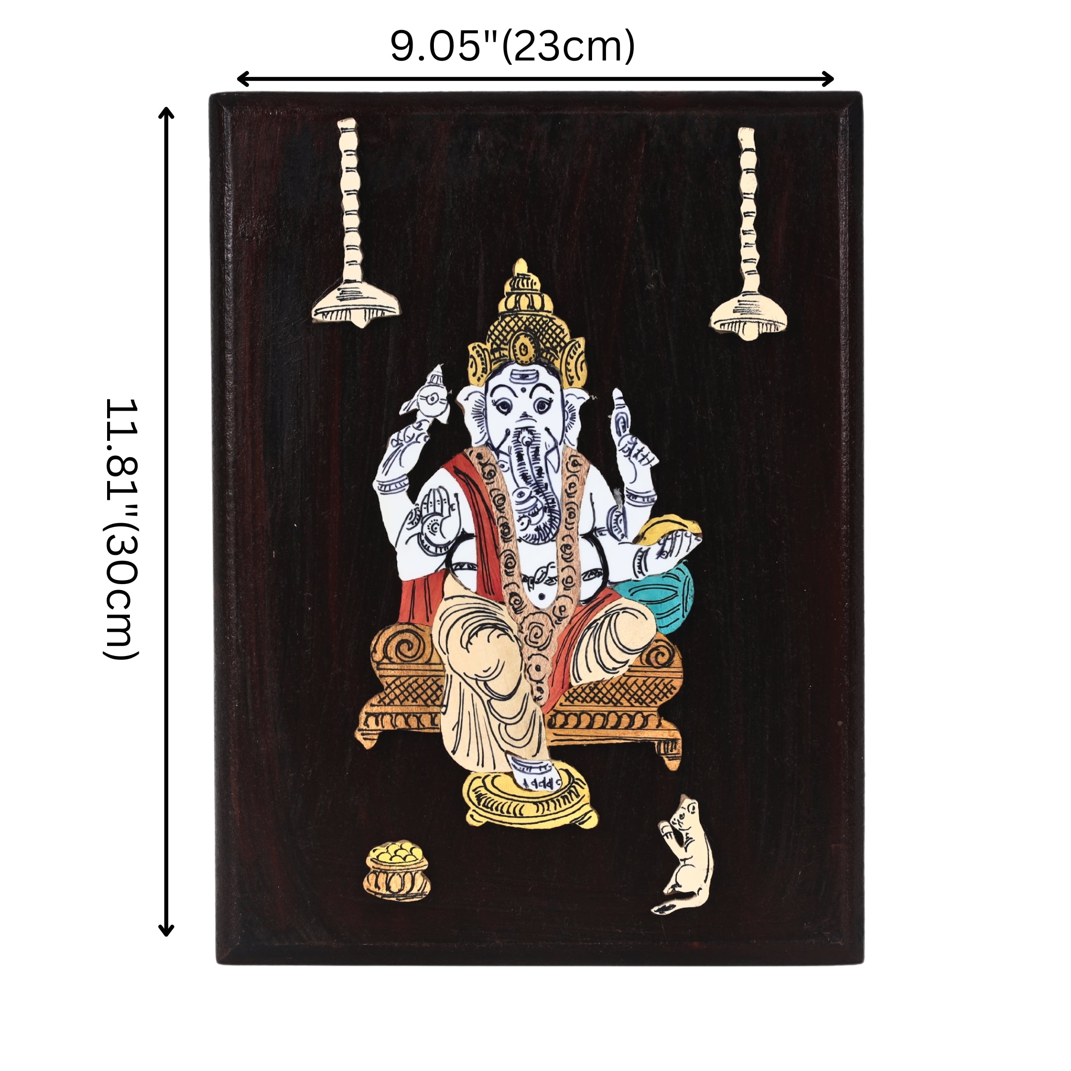 Natriel 3D Lord Ganesha Wall Decor