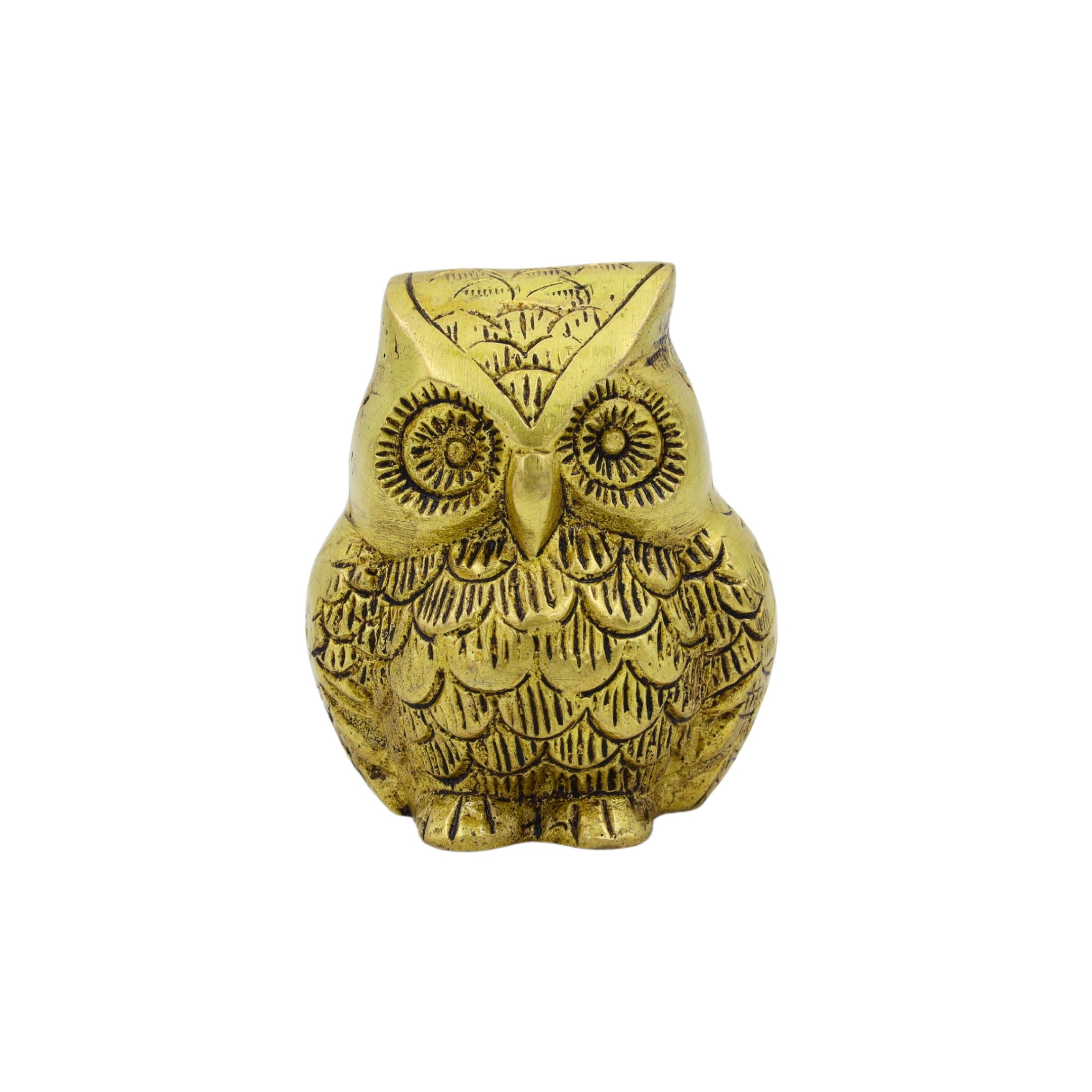 Natriel Brass Owl Statue