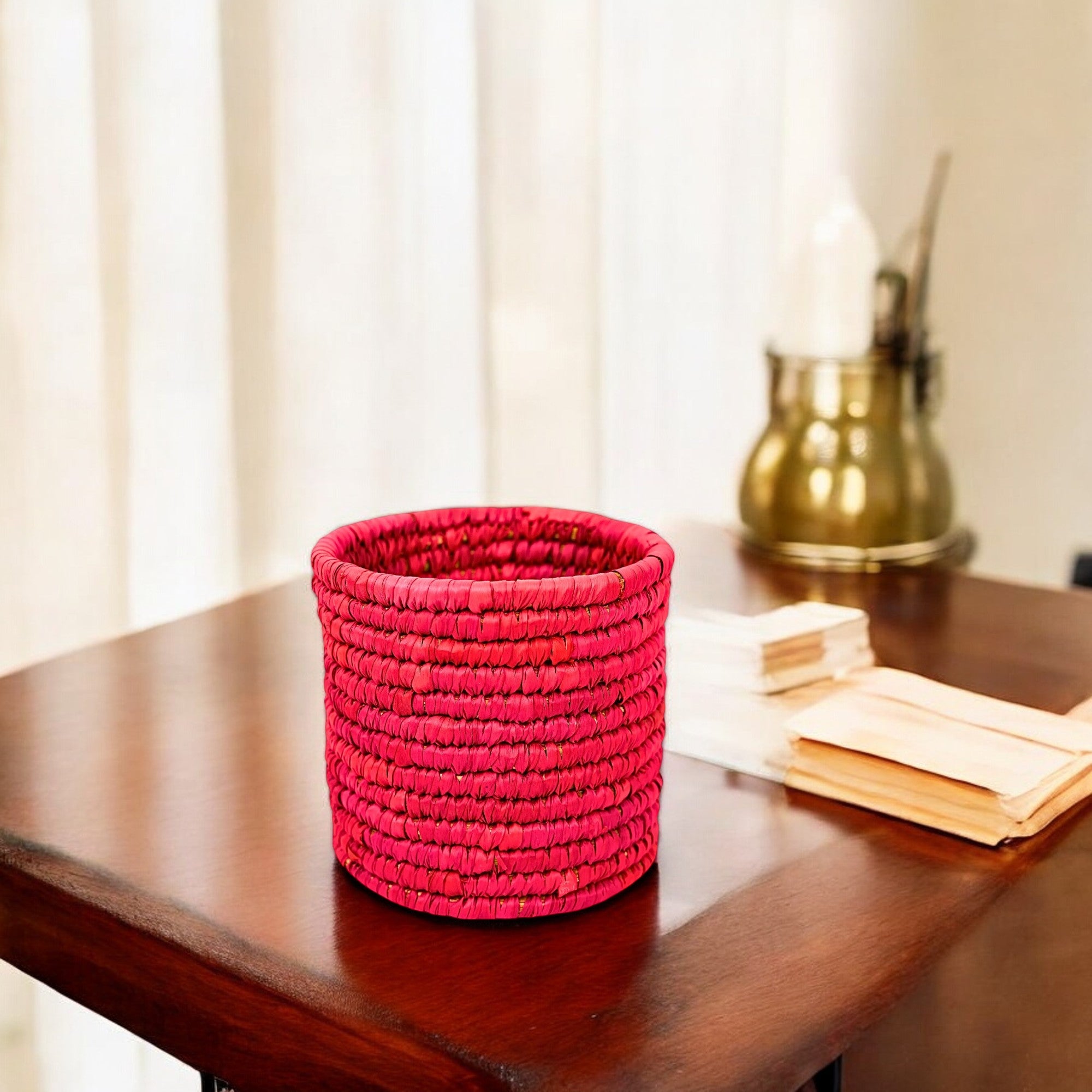 Natriel Handcrafted Sabai Grass Small Utility Container