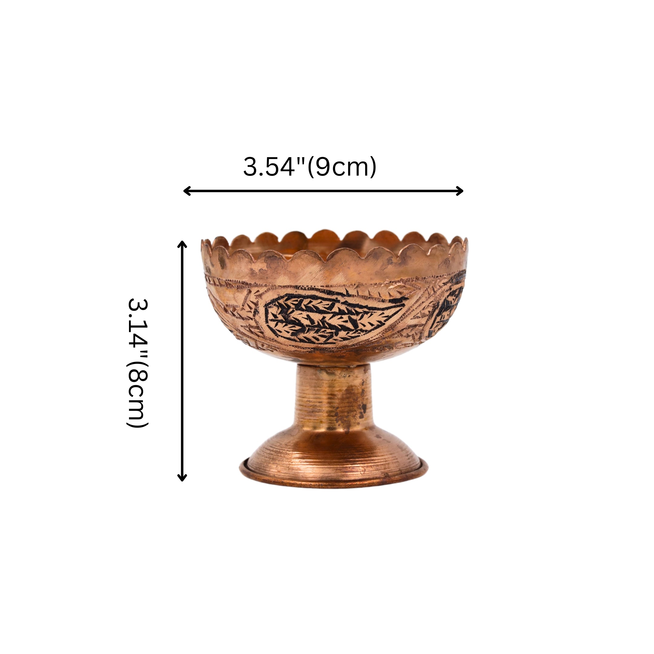 Natriel Kashmiri Copper Dessert Bowl 