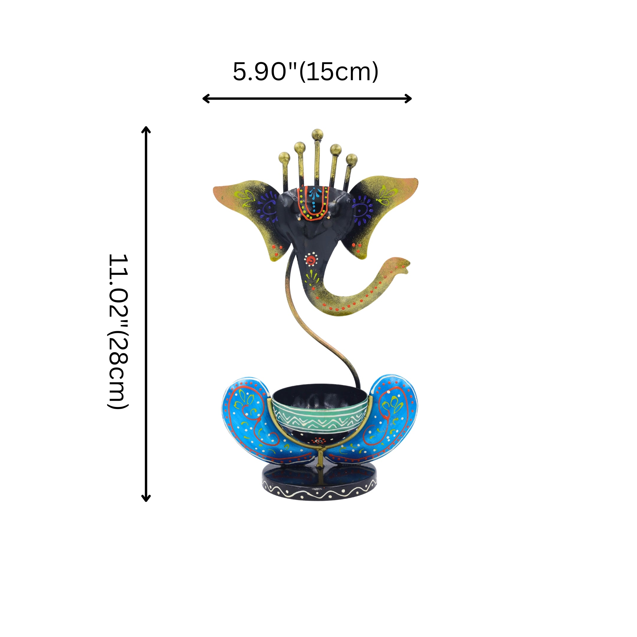 Natriel Lord Ganesha Design T-Light Holder