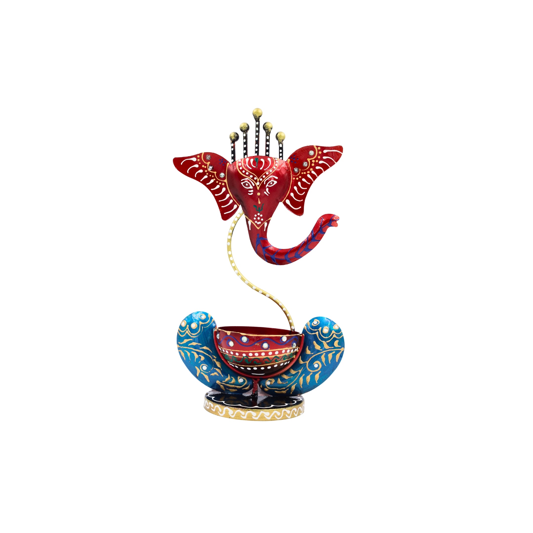 Natriel Lord Ganesha Design T-Light Holder