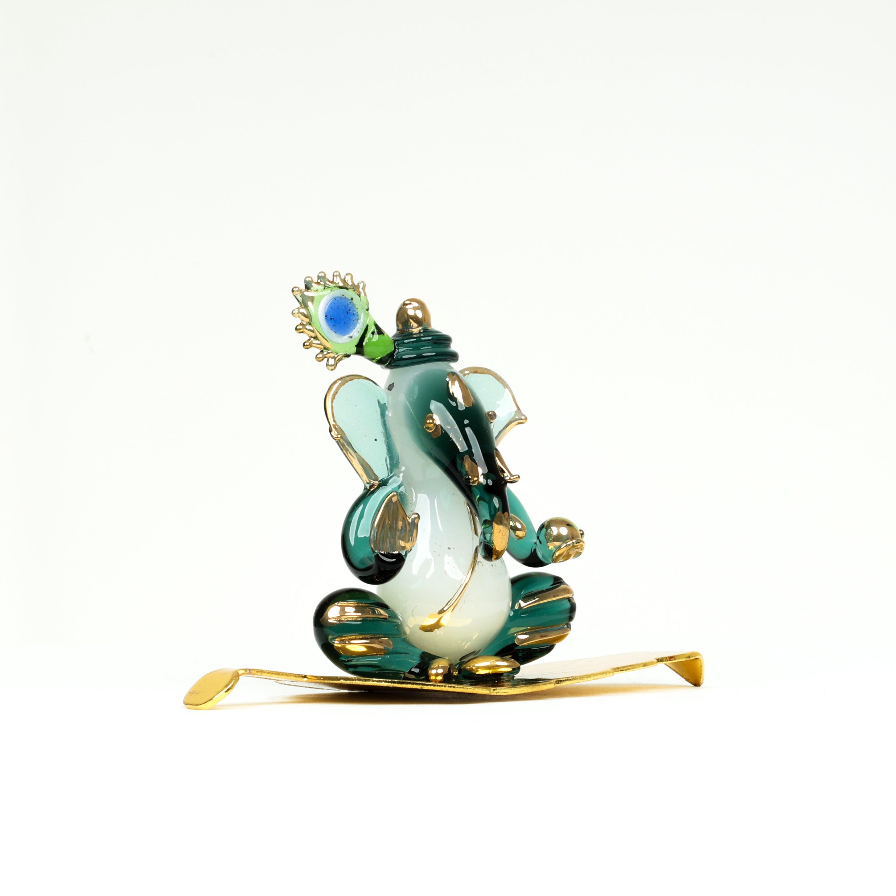 Natriel Lord Ganesha Glass Decorative Idol 