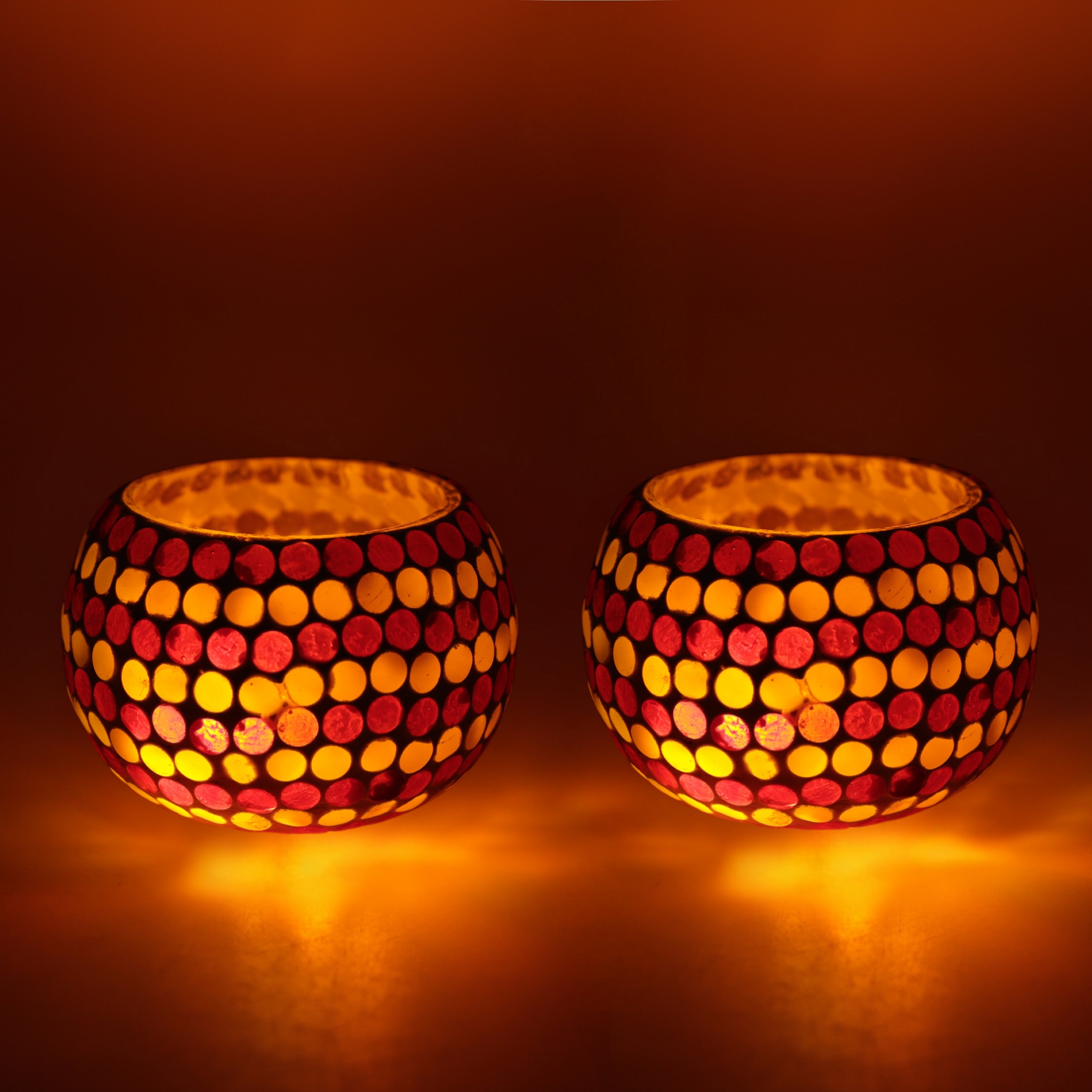 Natriel Mosaic T-light - Dotted Pattern - Set of 2 907