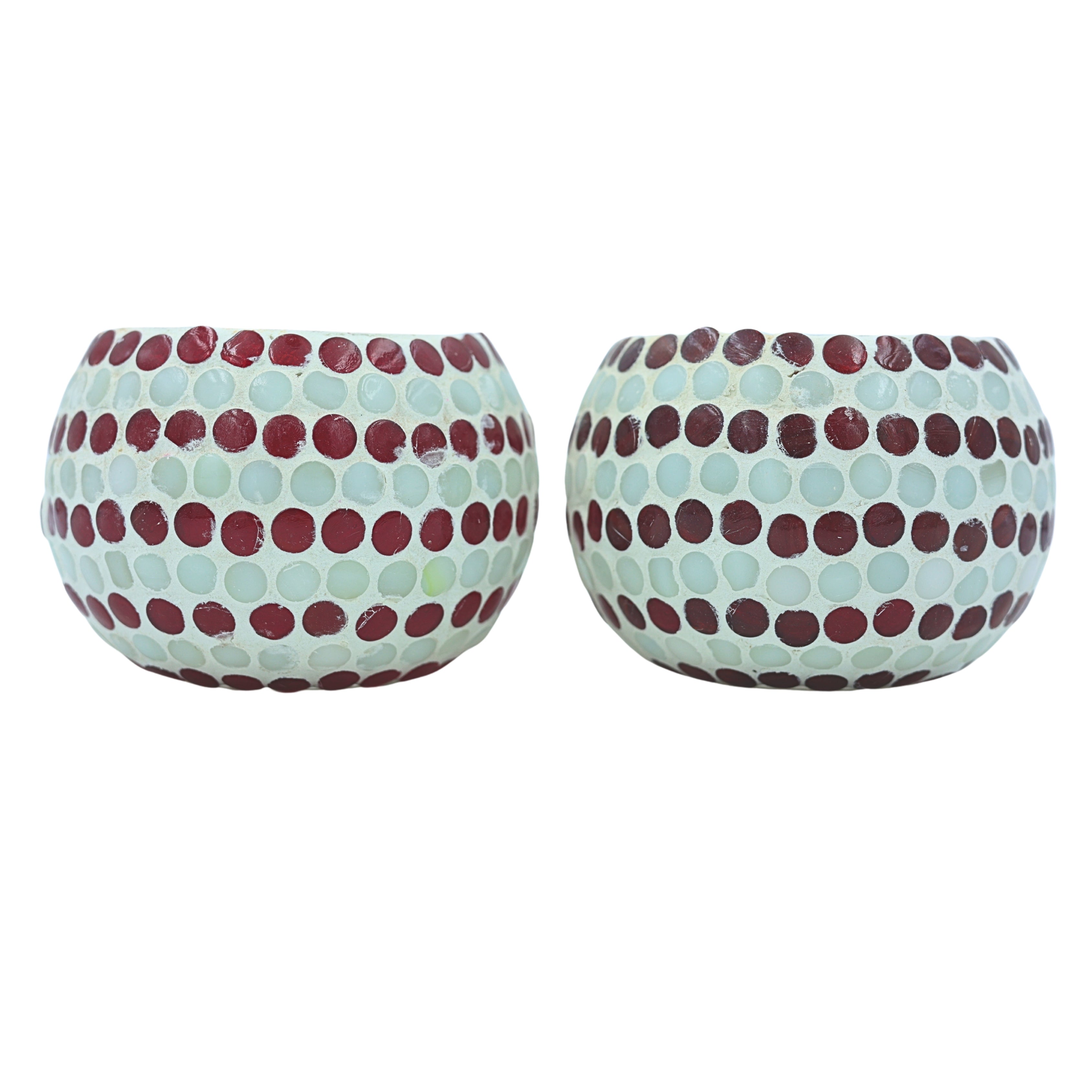 Mosaic T-light - Dotted Pattern - Set of 2