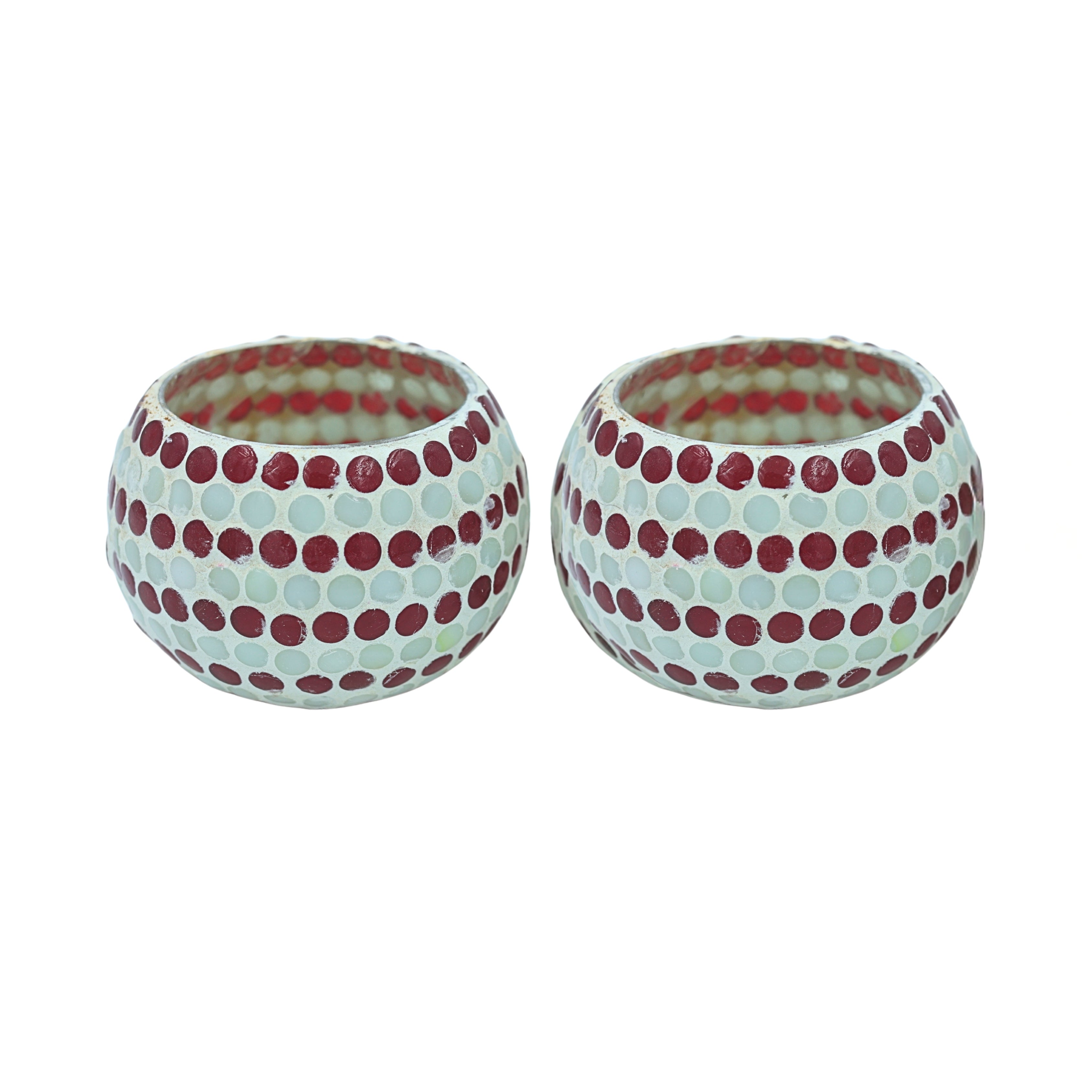 Mosaic T-light - Dotted Pattern - Set of 2