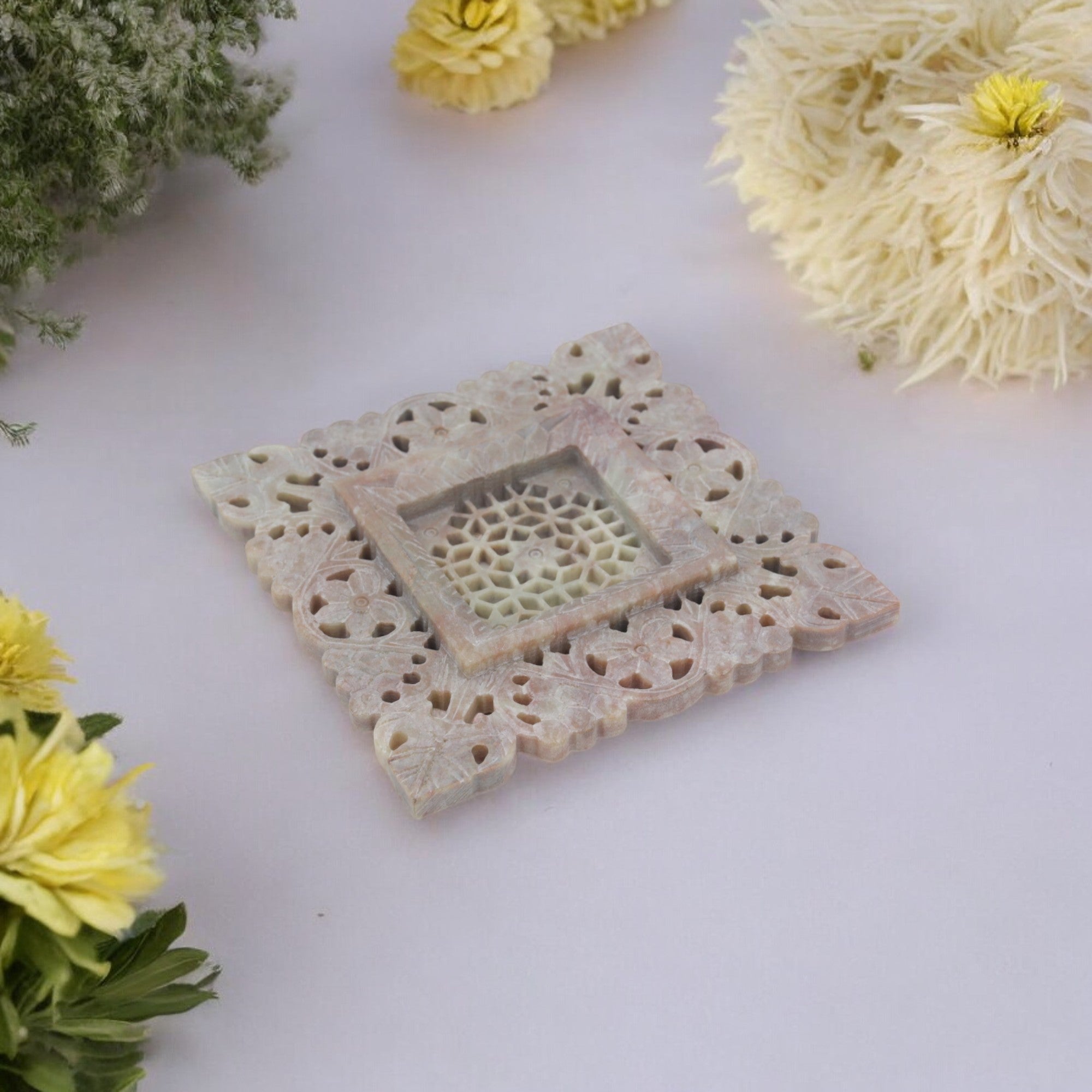 Natriel Soapstone Decorative Plate 