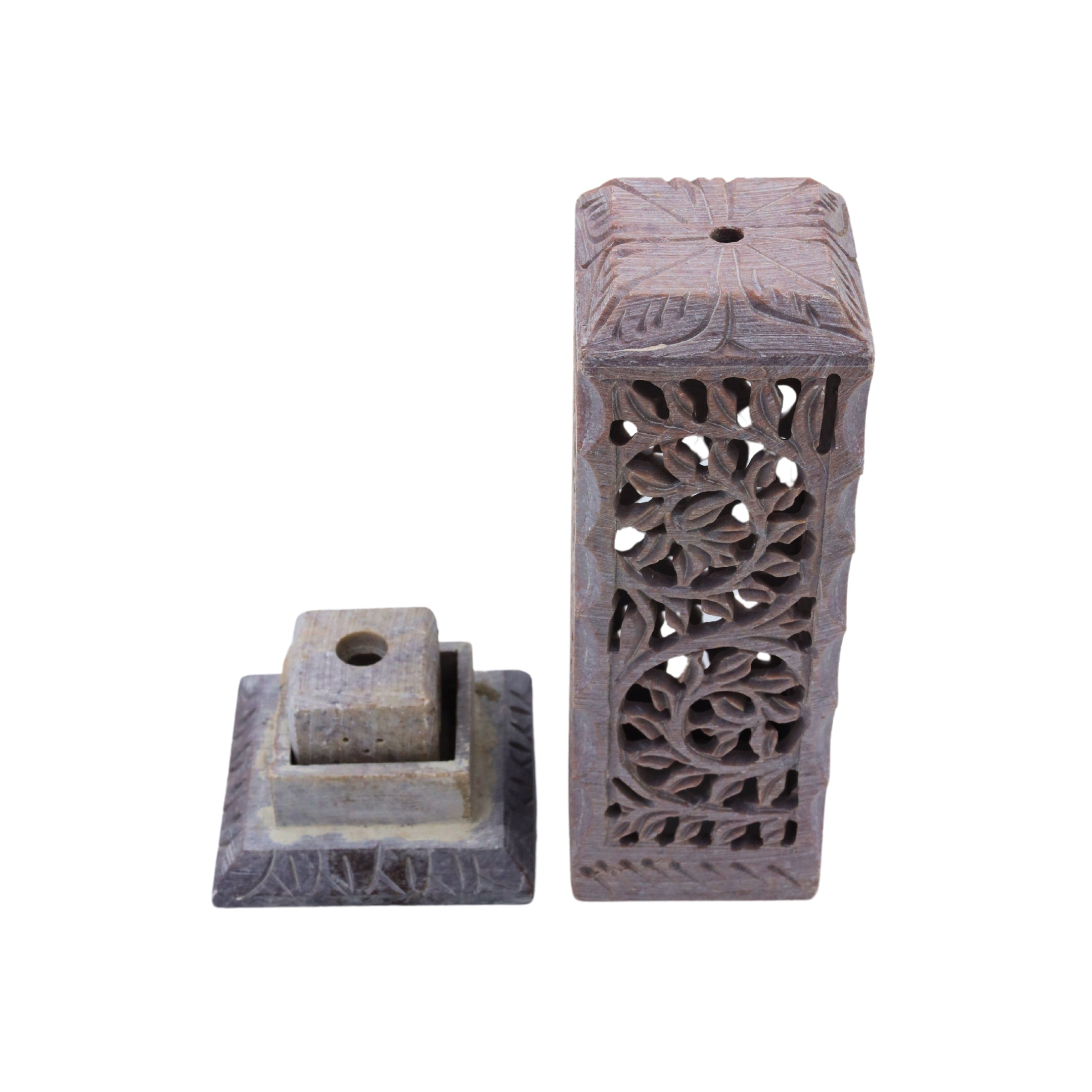 Natriel Soapstone Incense Stick/Candle Holder 