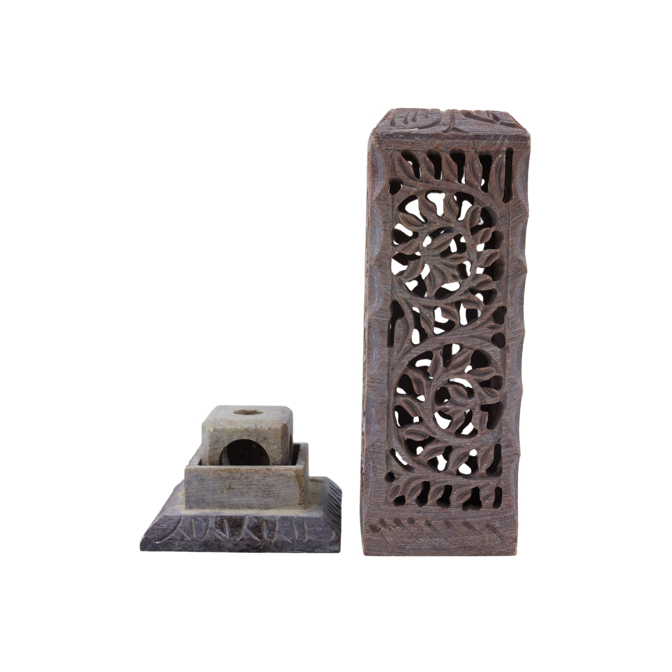 Natriel Soapstone Incense Stick/Candle Holder 
