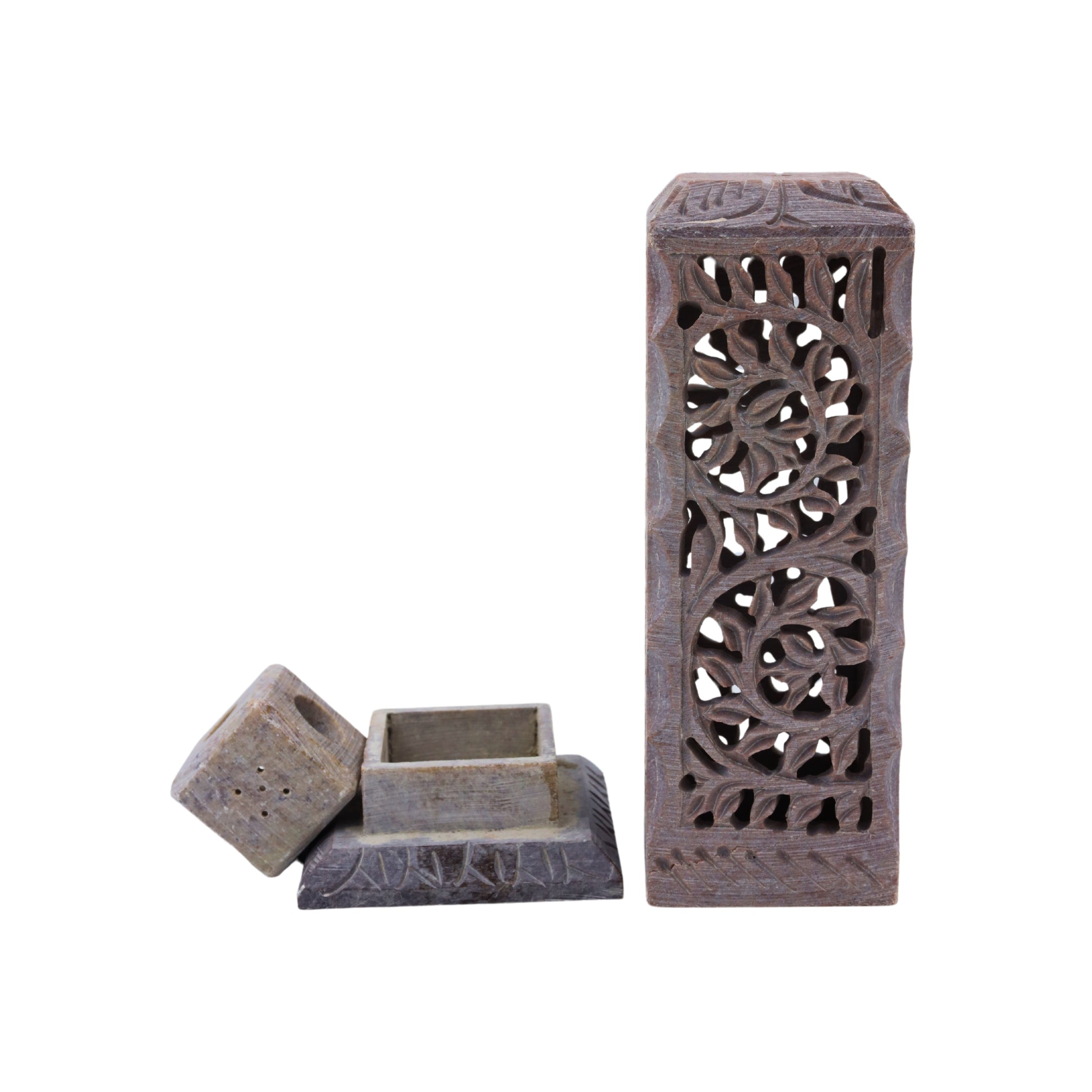 Natriel Soapstone Incense Stick/Candle Holder 