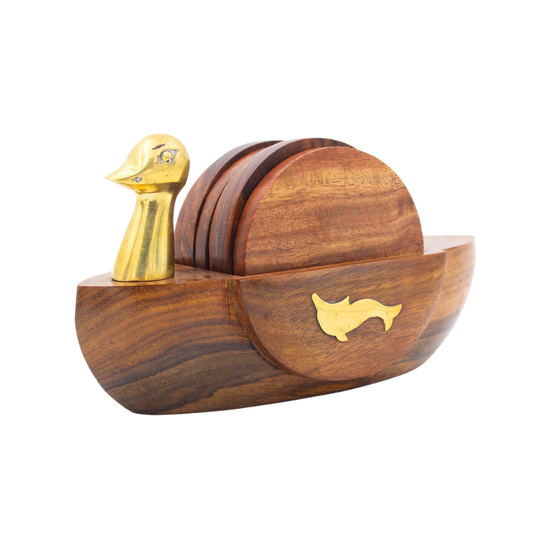 Natriel Wooden Coasters Set