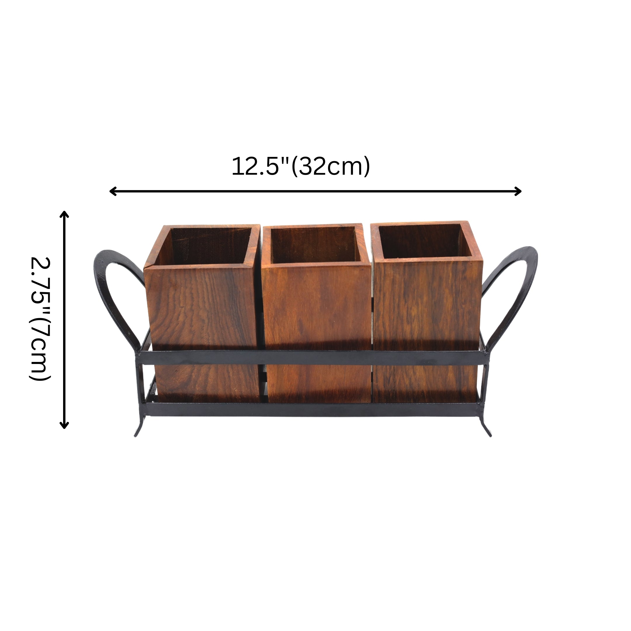 Natriel Wooden Cutlery Holder 
