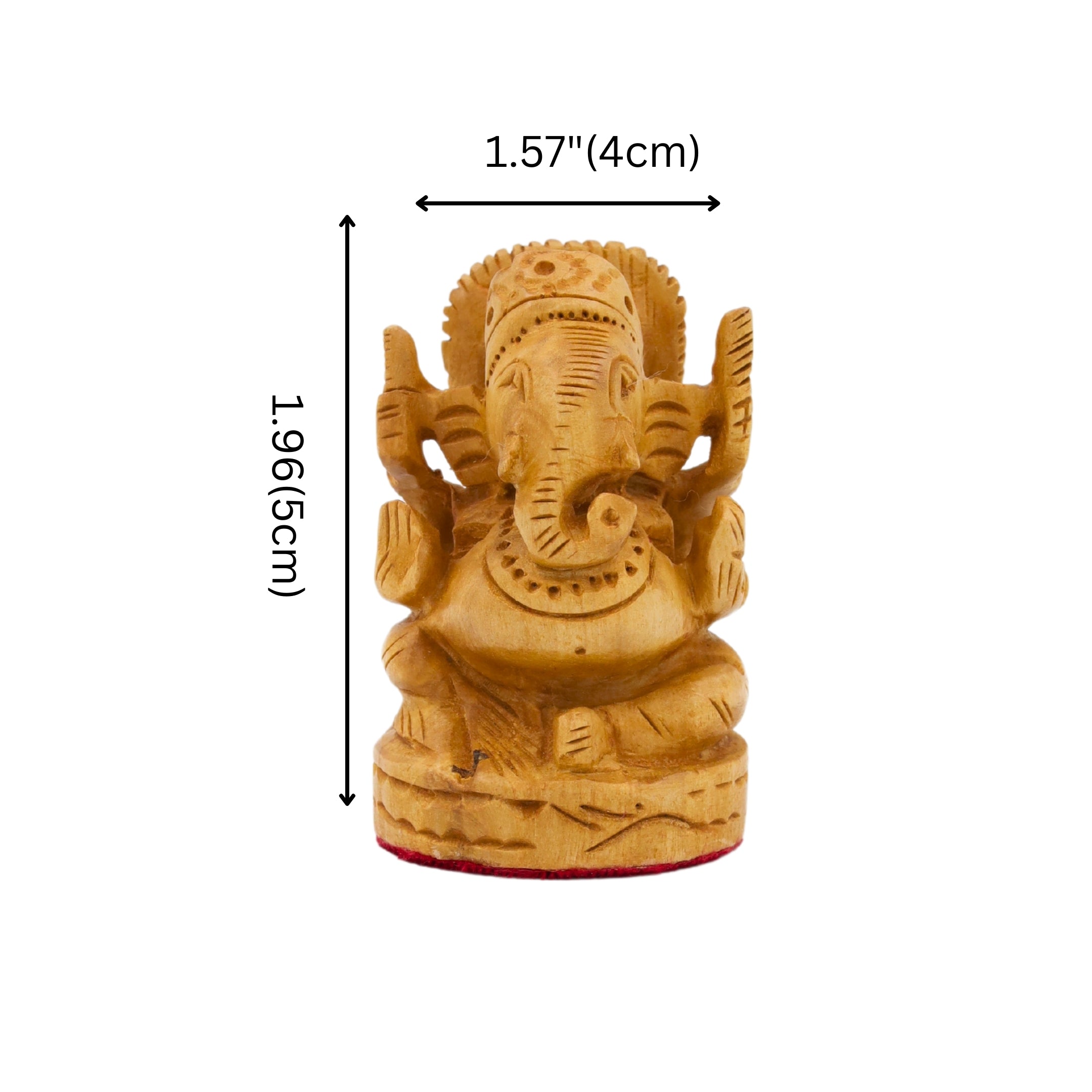 Natriel Wooden Idol of Lord Ganesha