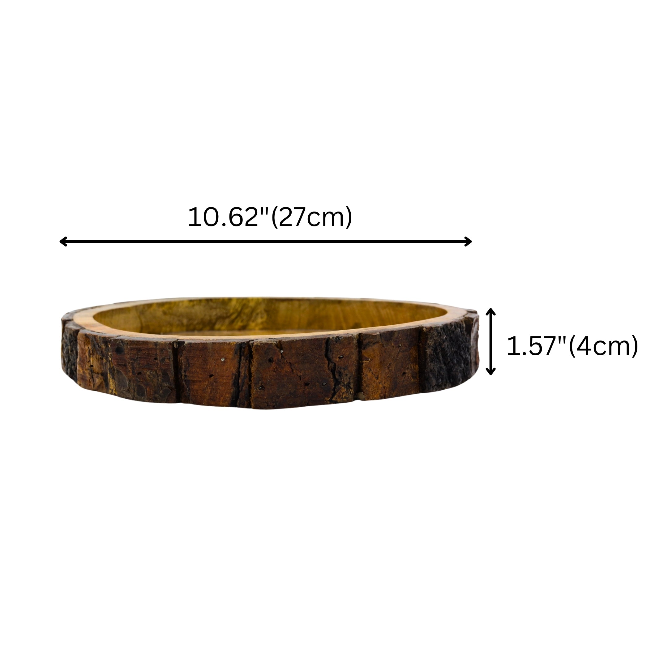 Natriel Wooden Round Tray 