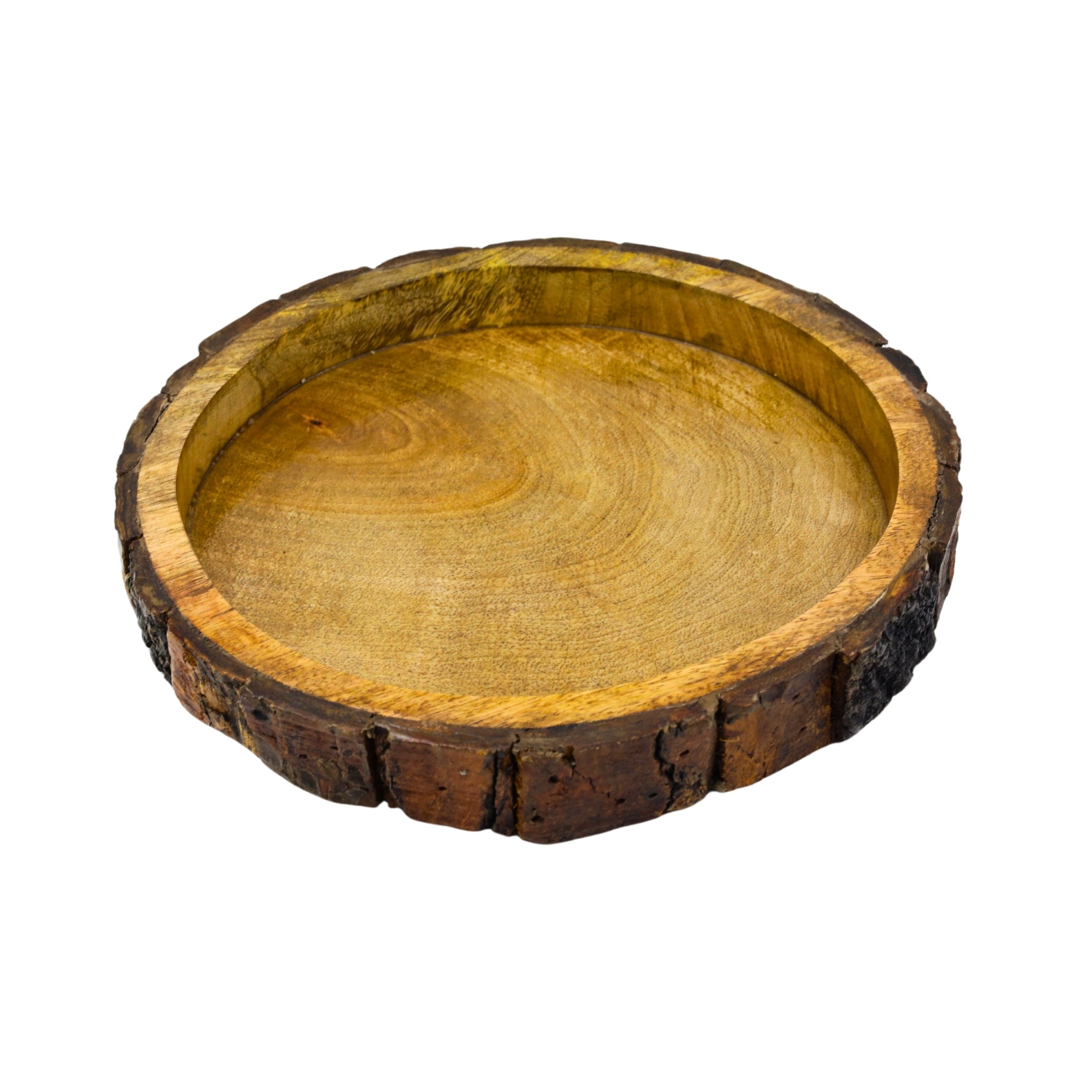 Natriel Wooden Round Tray 