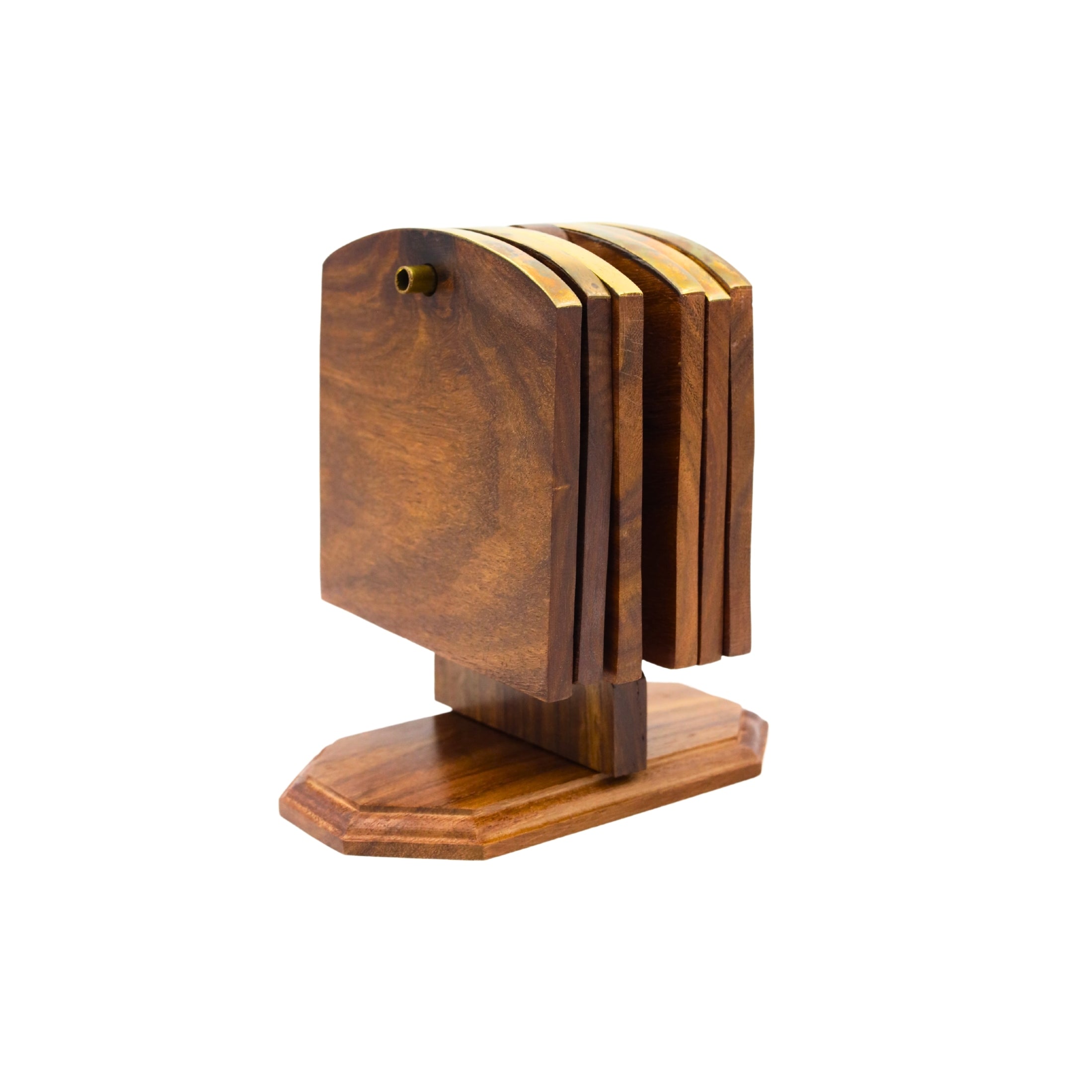 Natriel Wooden Tea Coasters Set