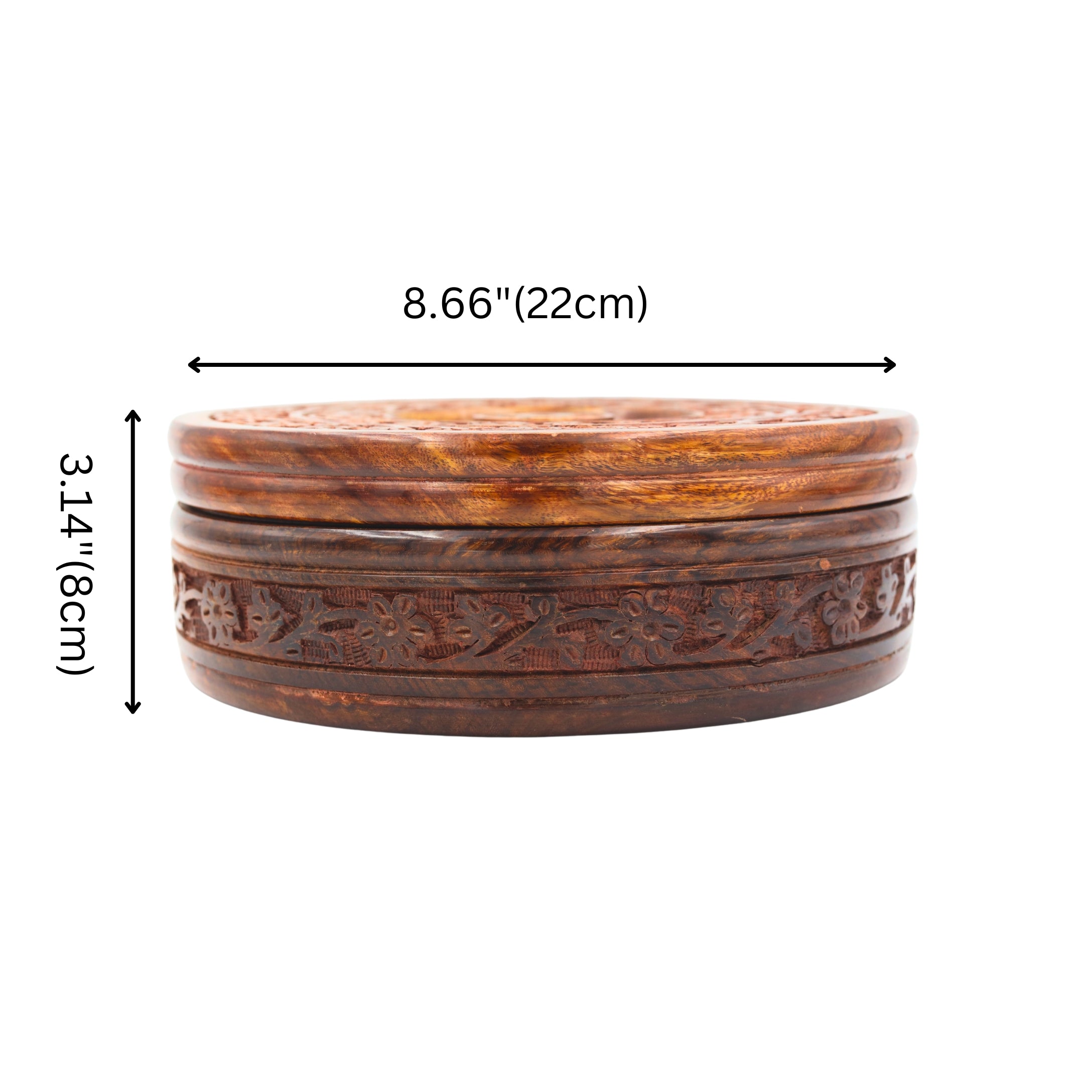 Natriel Wooden carving Chapati Box
