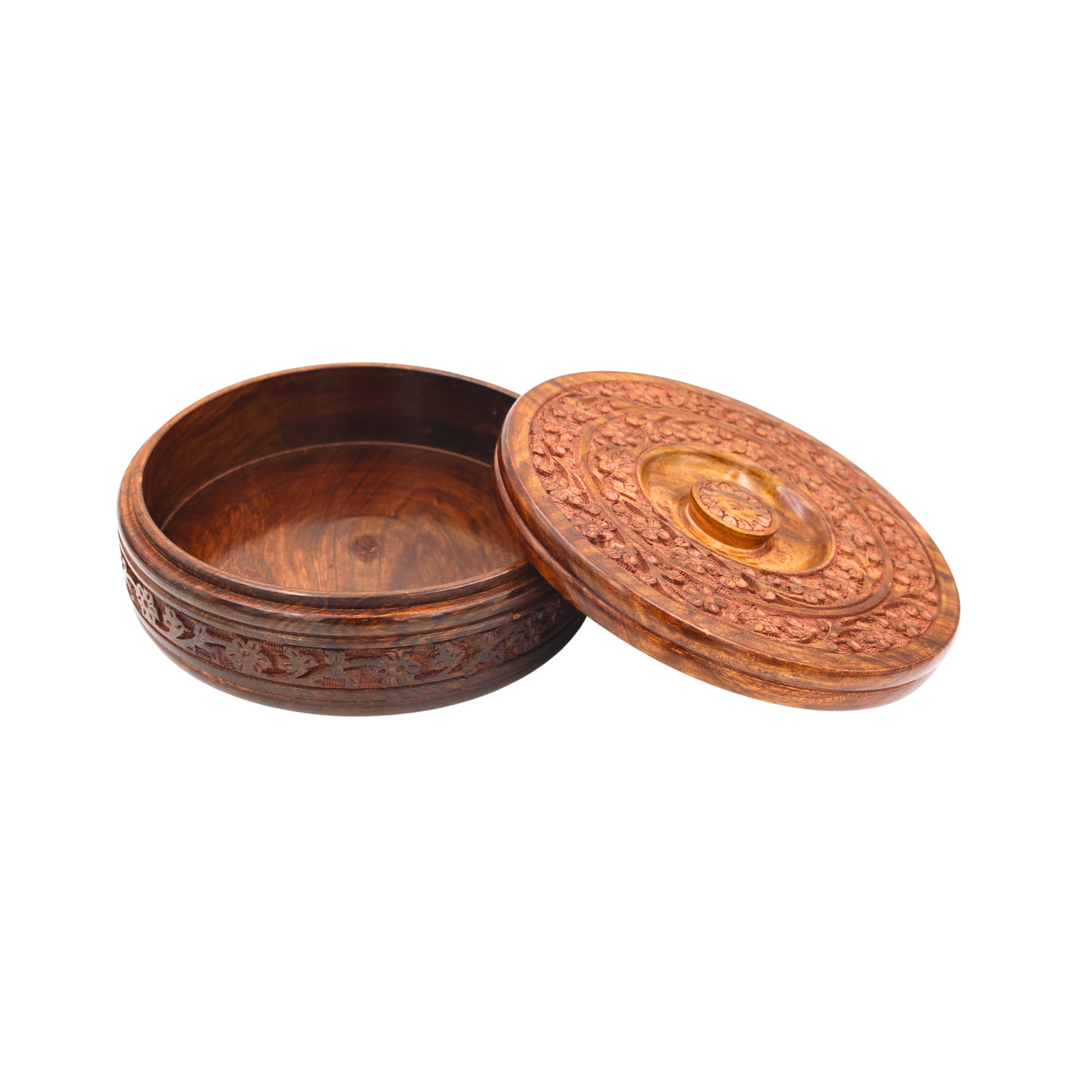 Natriel Wooden carving Chapati Box