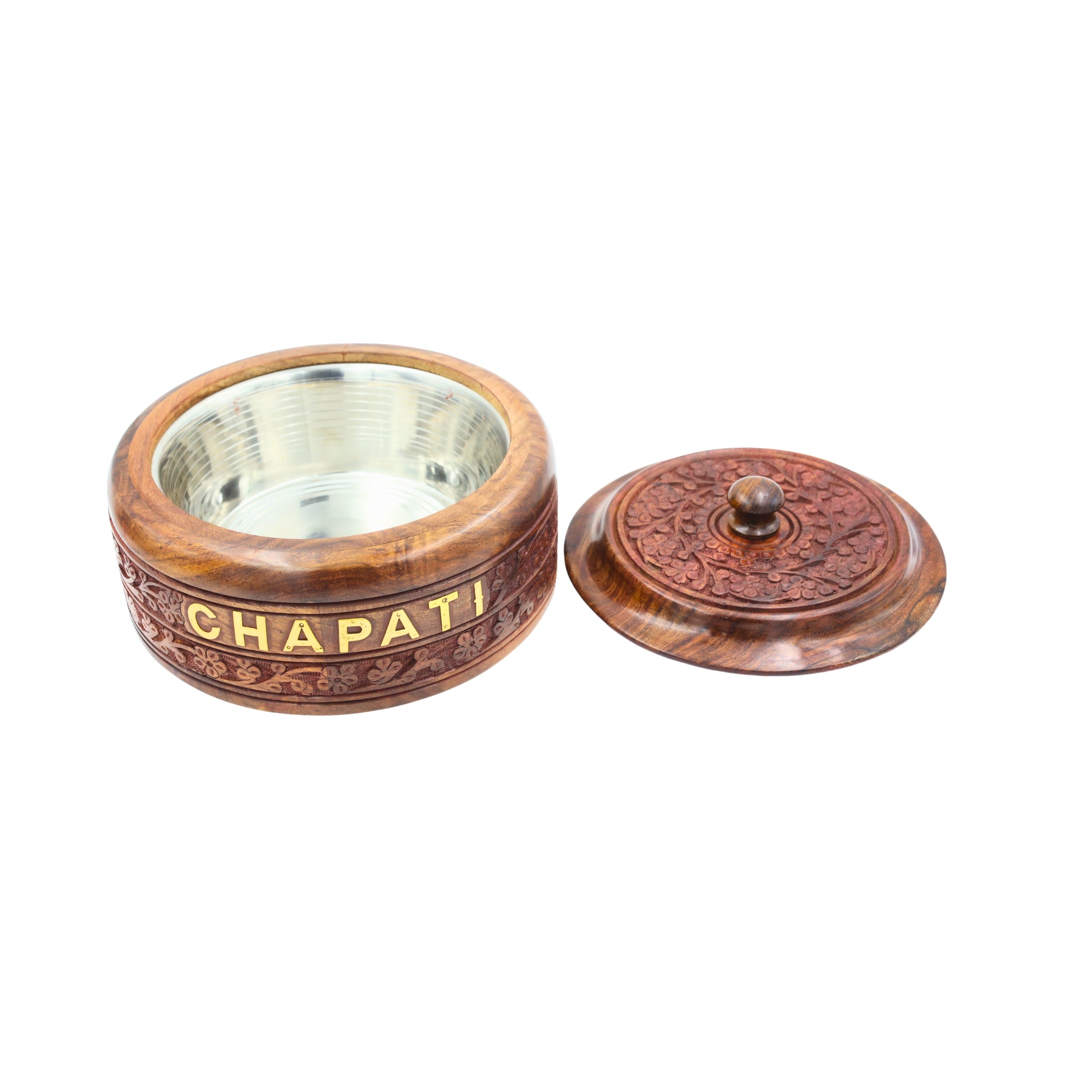 Natriel Wooden carving Chapati Box