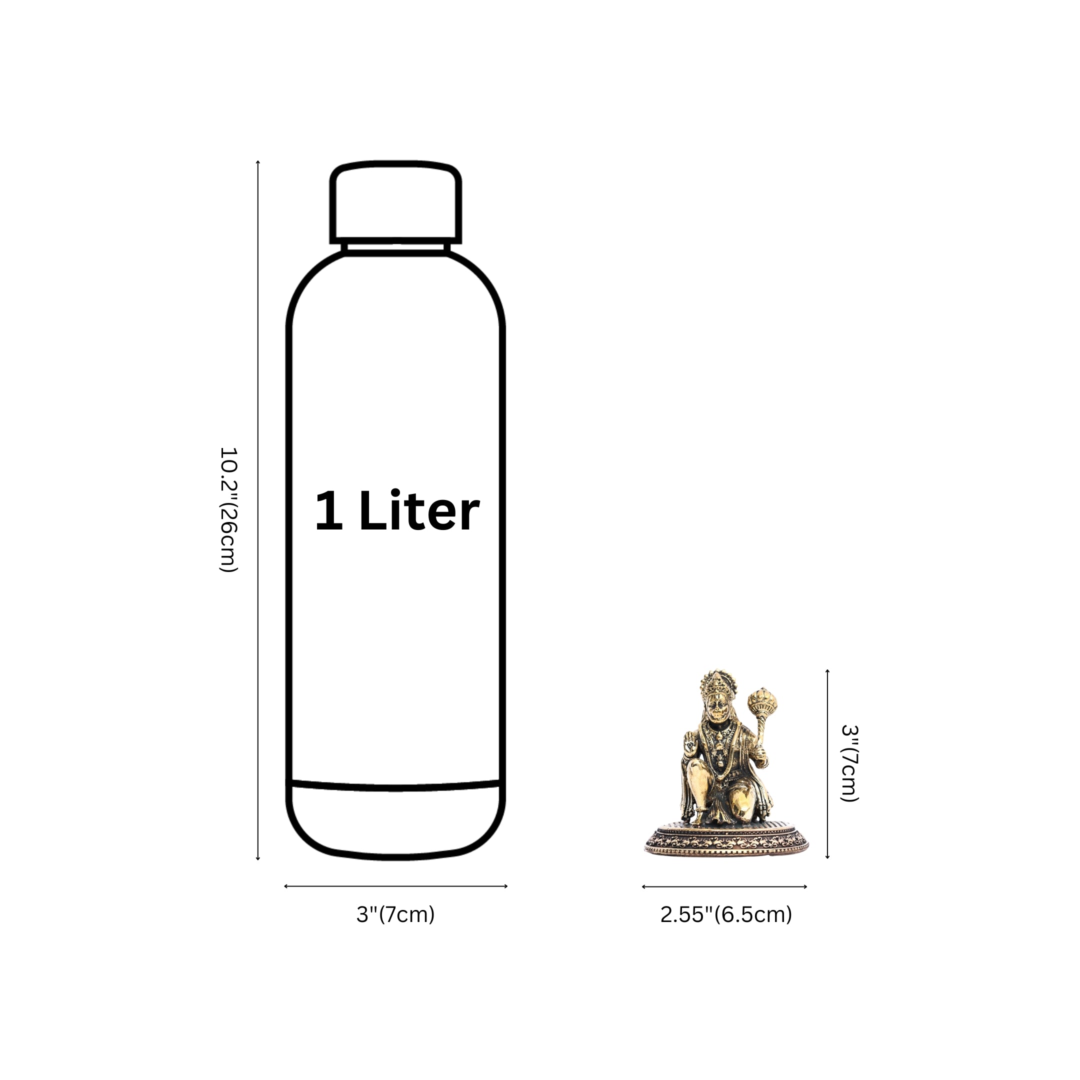 Pure Brass Hanuman idol 