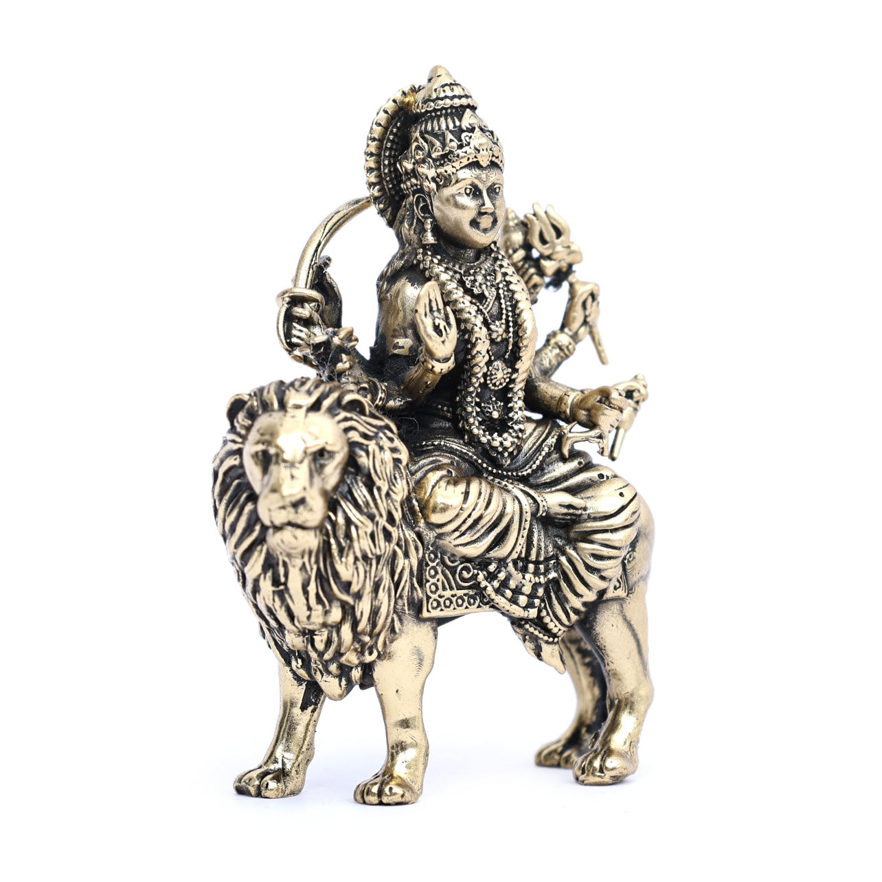 Pure Brass Maa Durga Statue – Spiritual Home Décor