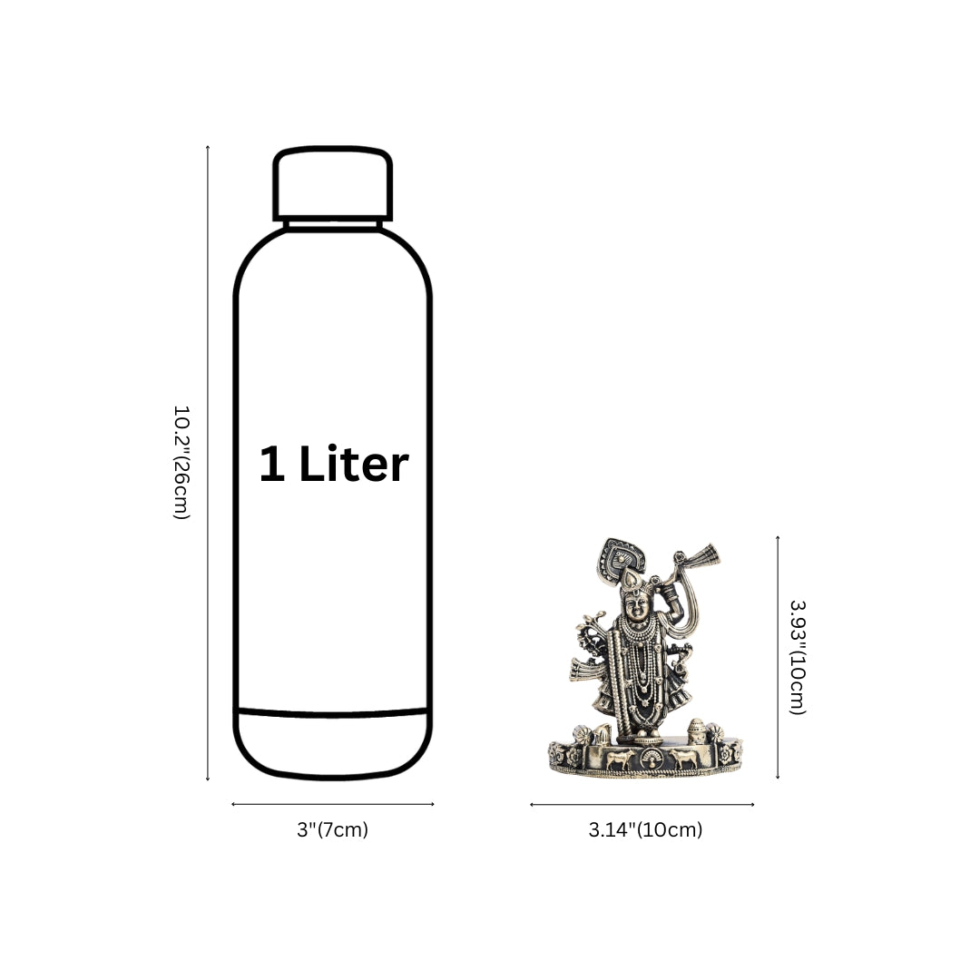 Pure Brass Shrinath ji Idol – Spiritual Home Décor