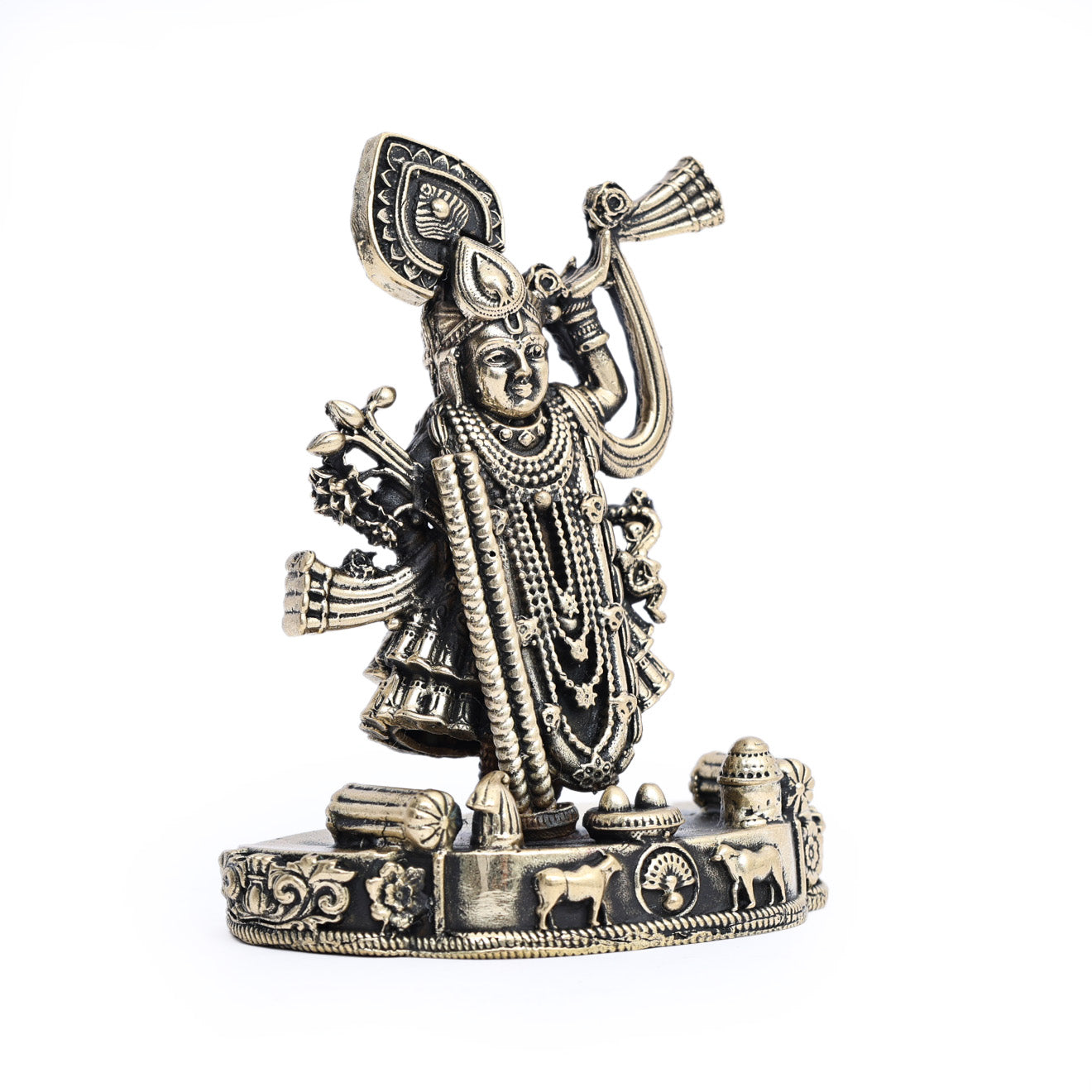 Pure Brass Shrinath ji Idol – Spiritual Home Décor