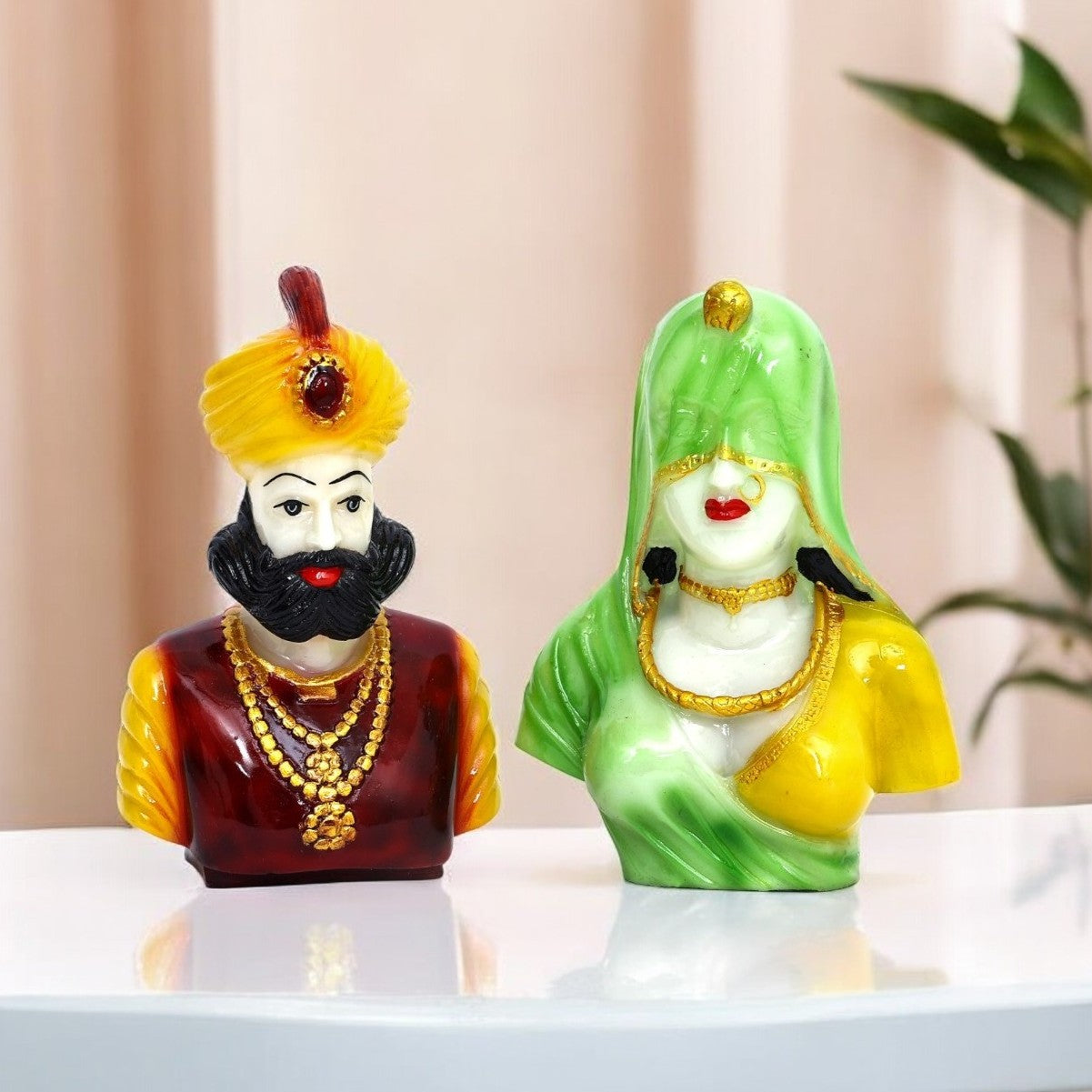 Rajasthani couple figurine (Set of 2)
