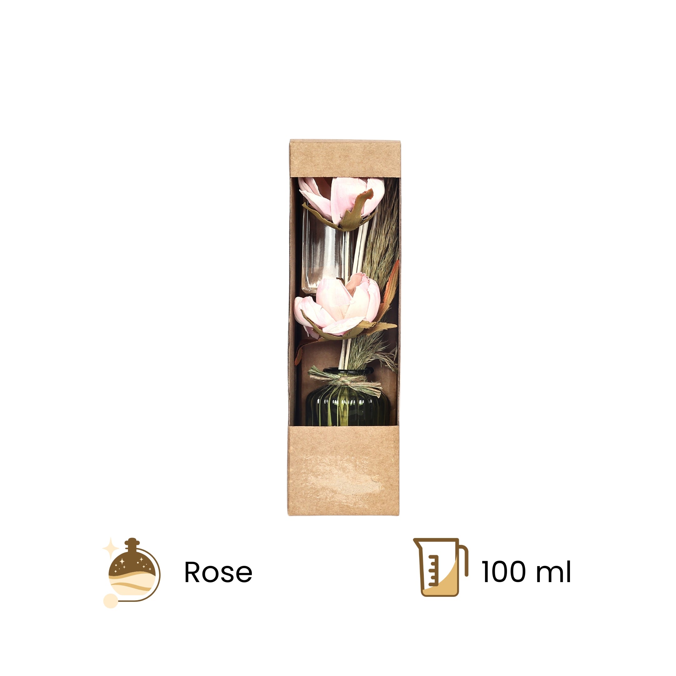 Rose Aroma Reed Diffuser—Pink