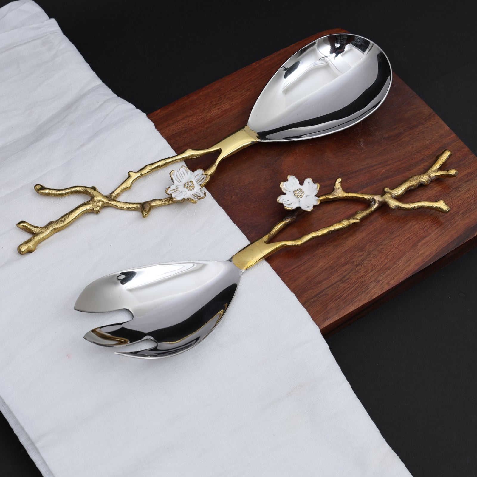 Royal bloom Serving spoon set (Set of 2)