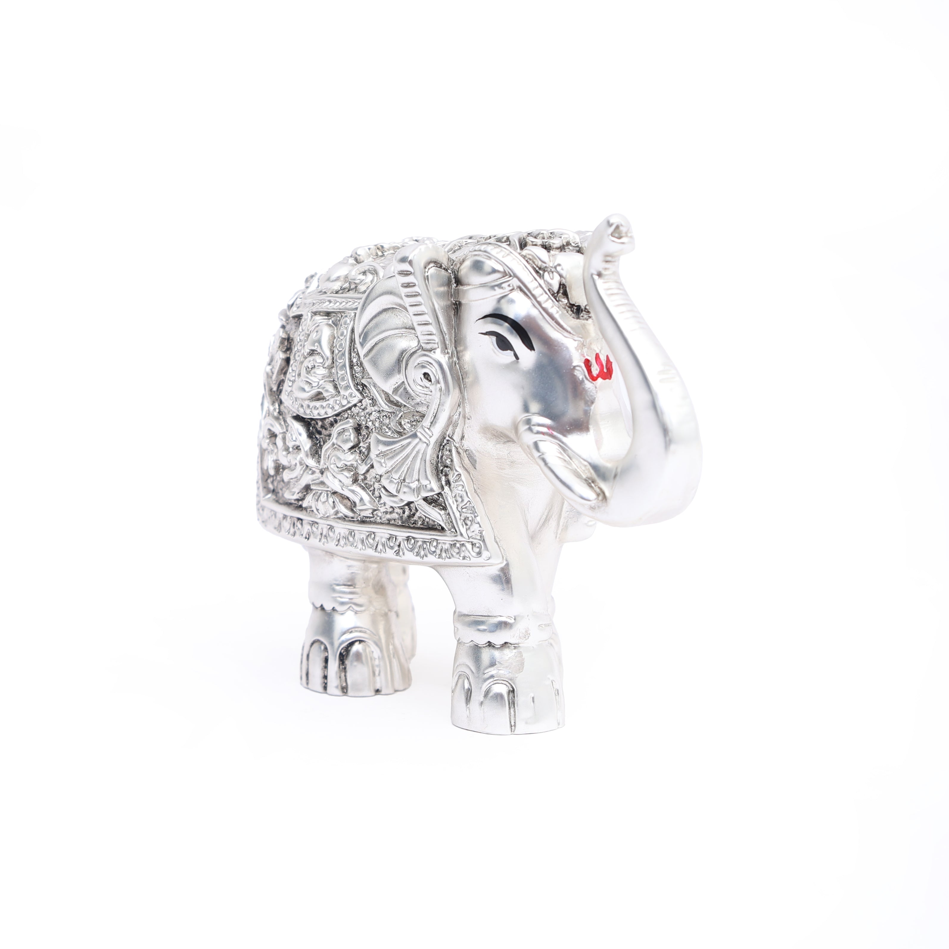 Silver Plated Decorative Elephant Figurine - Home Decor Item