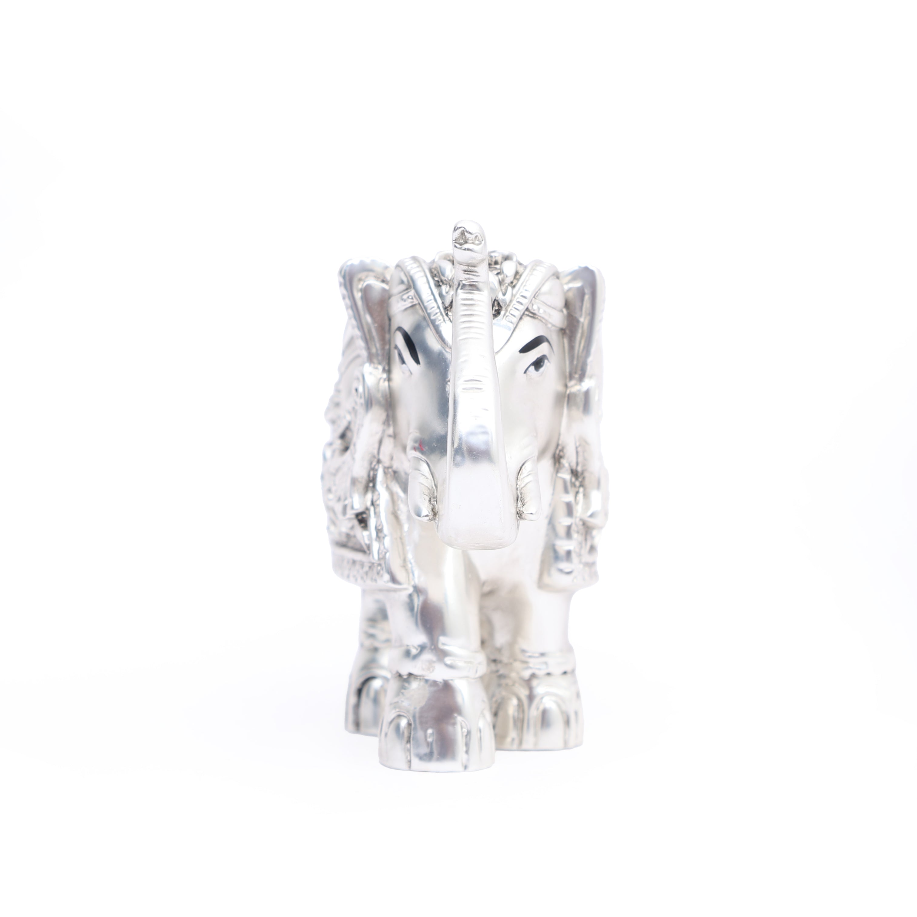 Silver Plated Decorative Elephant Figurine - Home Decor Item