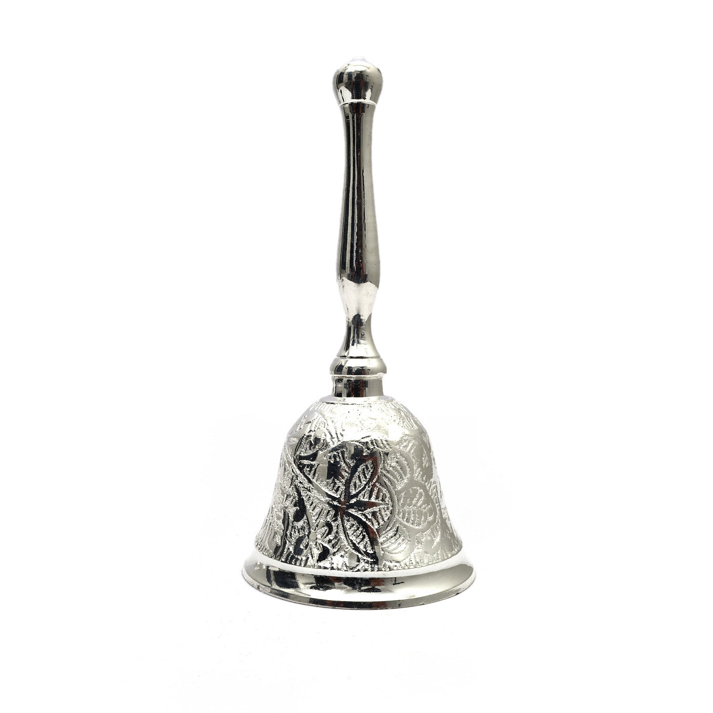 Silver plated Brass Pooja Thali set with Velvet Box (7 piece)