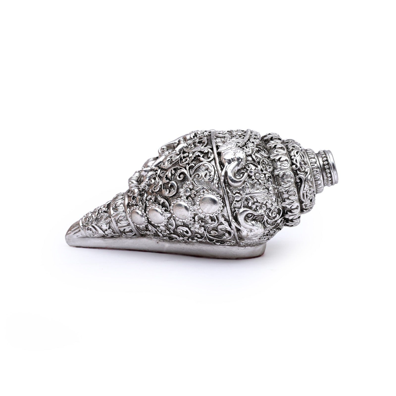 Silver plated Ganesh Shankh (Conch) showpiece
