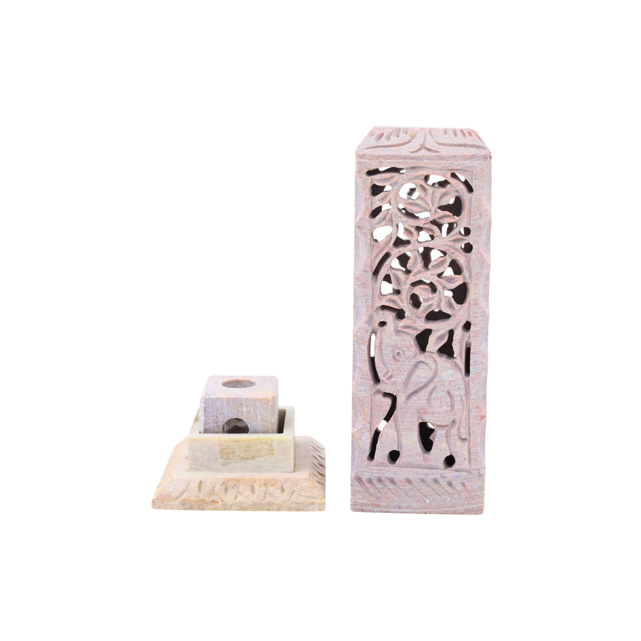 Soapstone Incense Stick/Candle Holder 