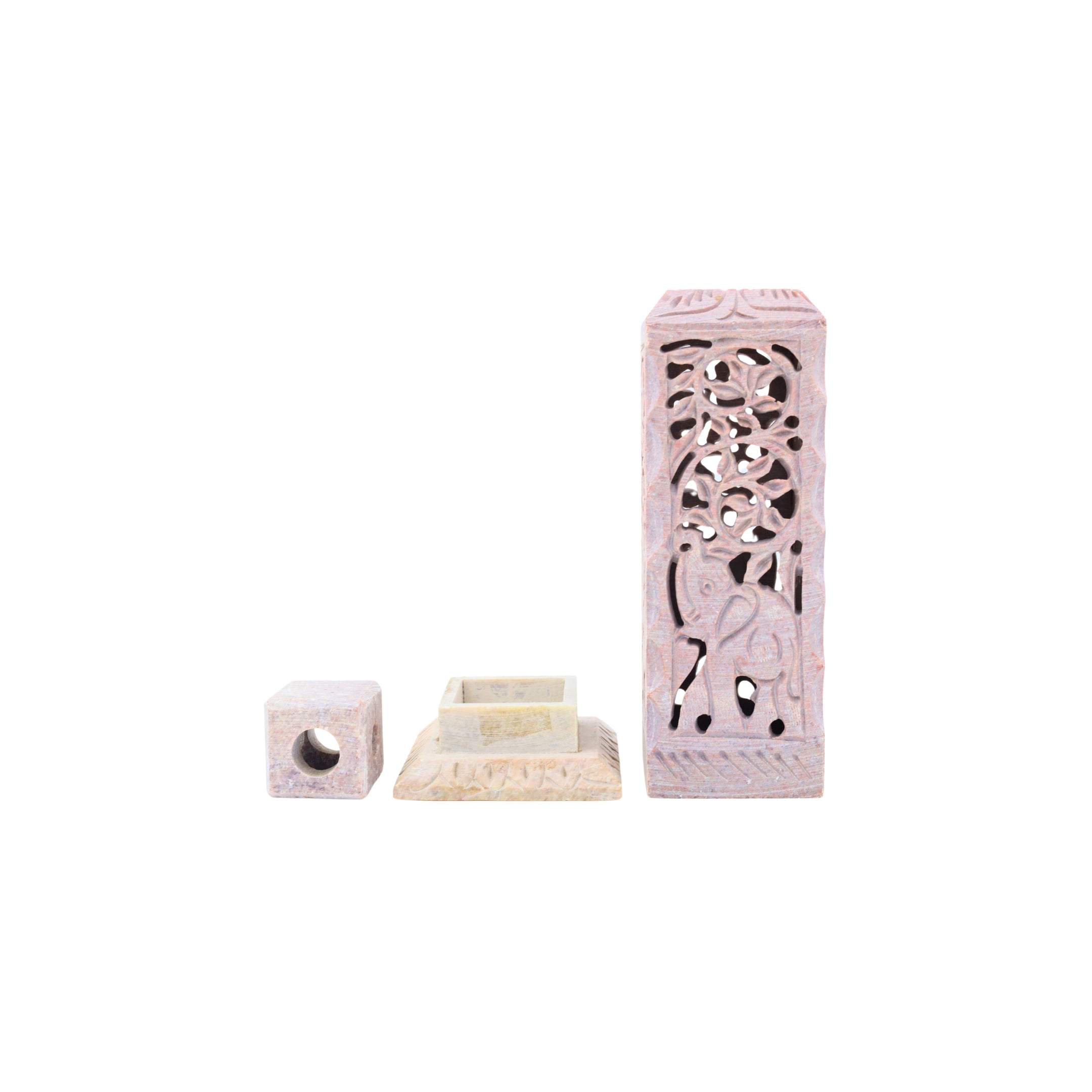 Soapstone Incense Stick/Candle Holder 